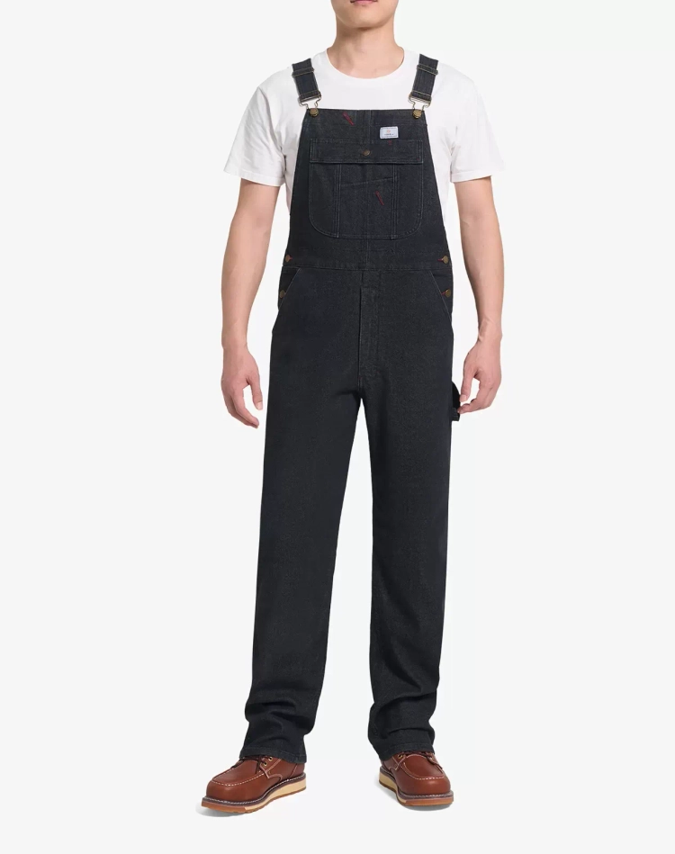 Men's Regular Fit Flexible Denim Bib Overall