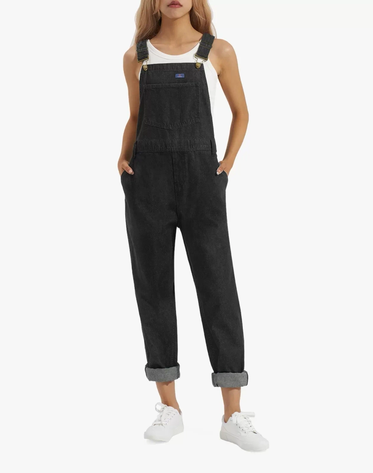 Women's Relaxed Fit Denim Bib Overall