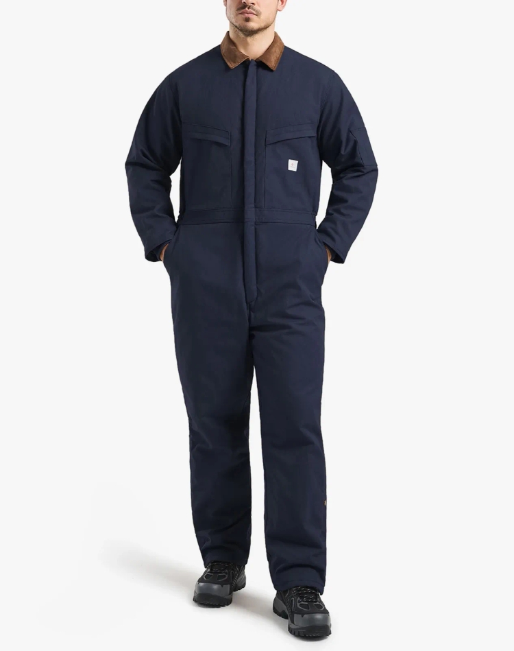 Men's Insulated Fleece-Lined Work Coveralls