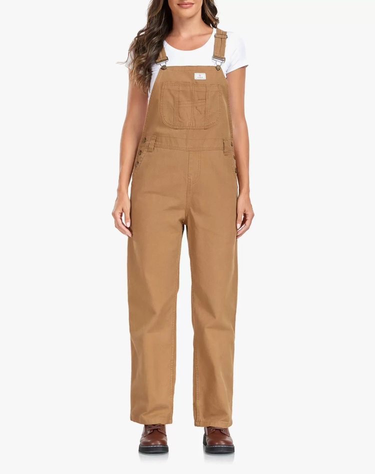 Women's Denim Bib Overalls with Adjustable Straps