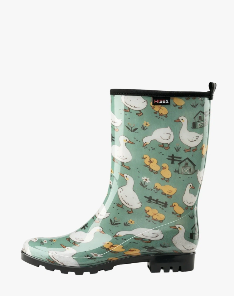 Women's Waterproof Mid-Calf Rain Boots