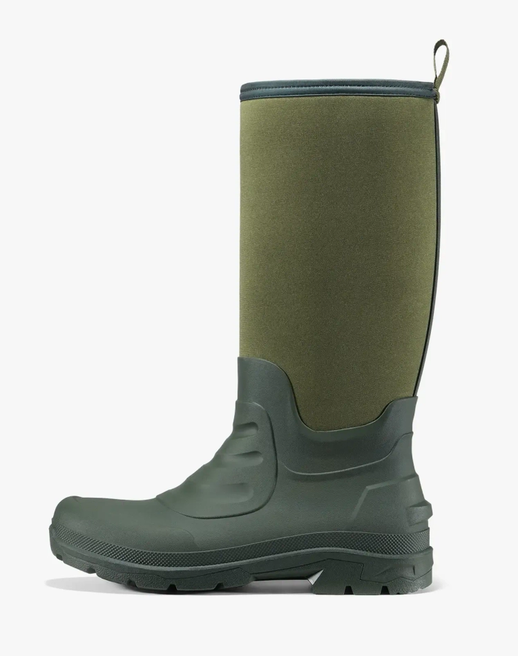 Men's Mid-Calf Neoprene Rubber Rain Boots