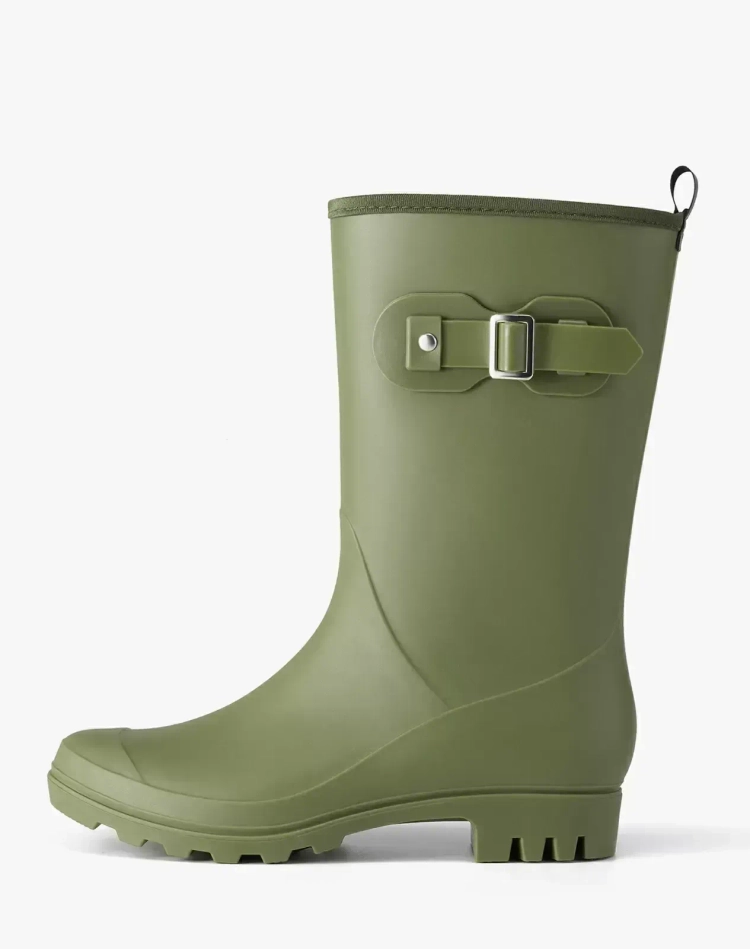 Women's Comfortable Buckle Rain Boots