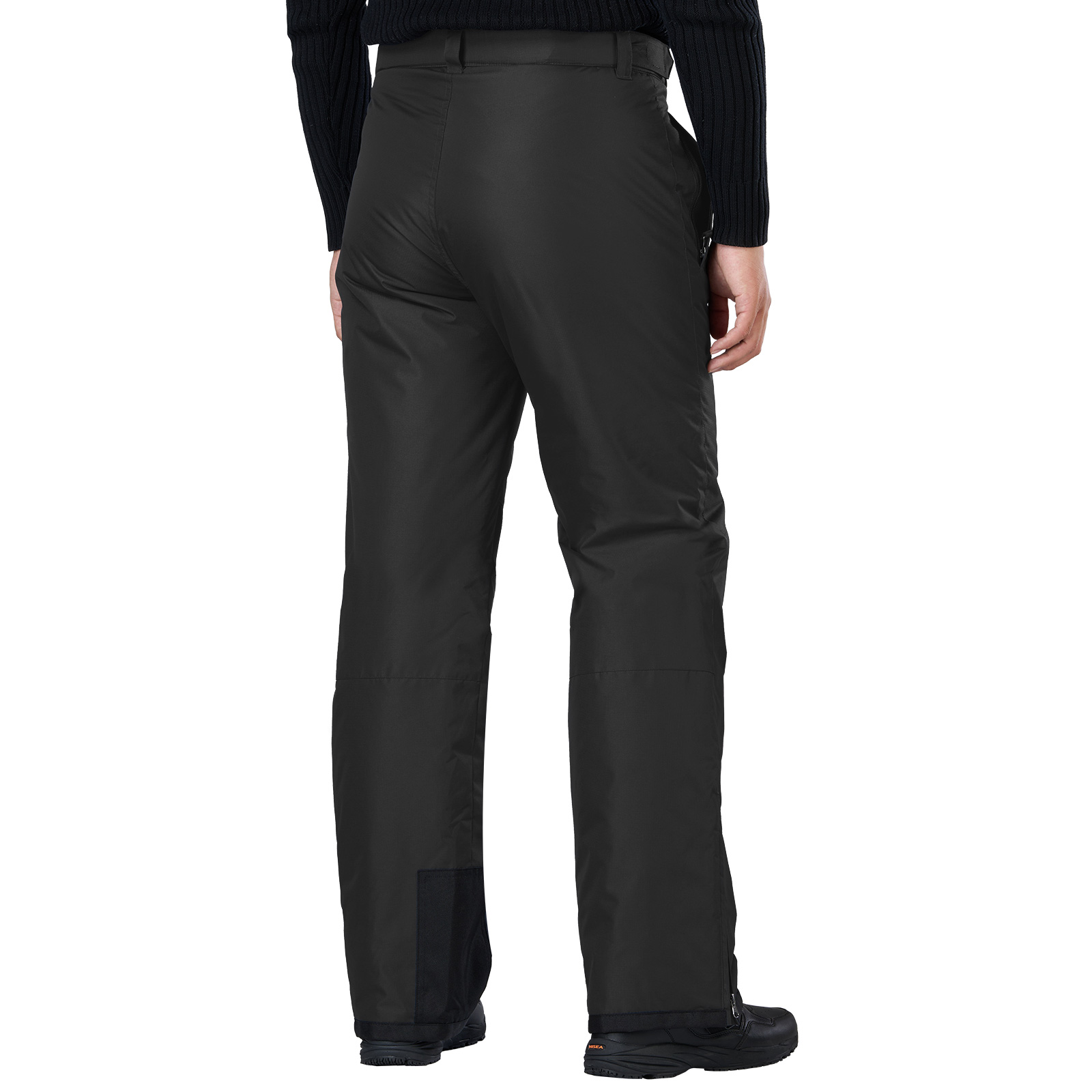 Men's Essential Snow Pants Black Large Hisea