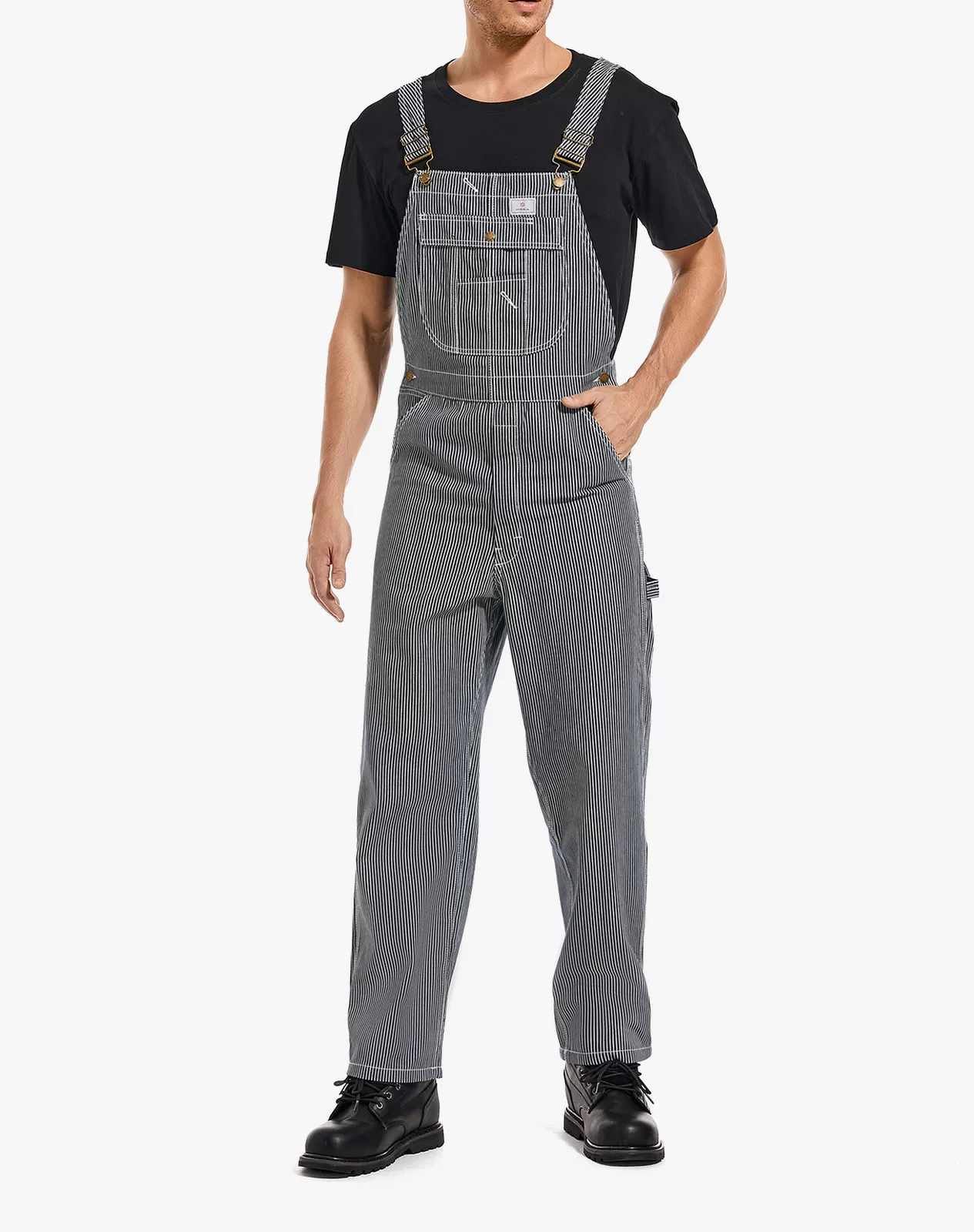 Men's Denim Bib Overall with Tool Pockets