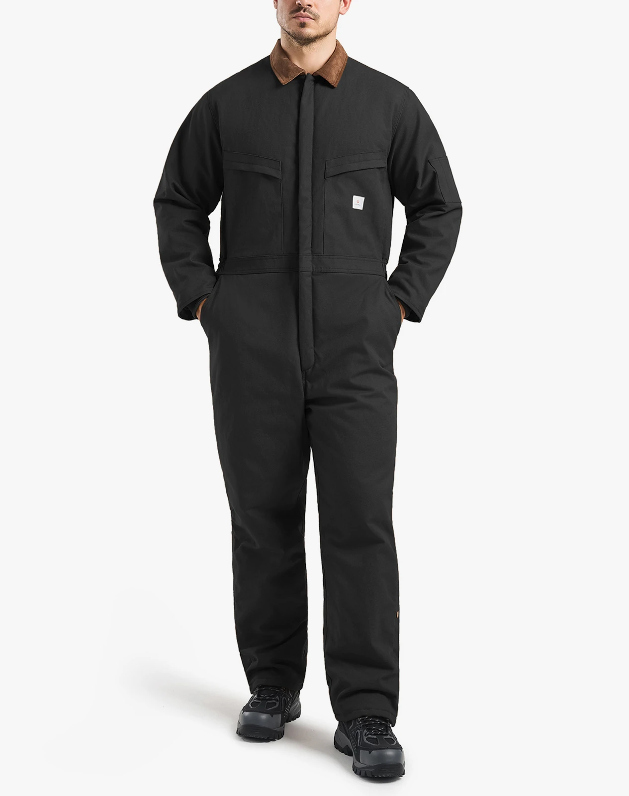 Men's Insulated Fleece-Lined Work Coveralls