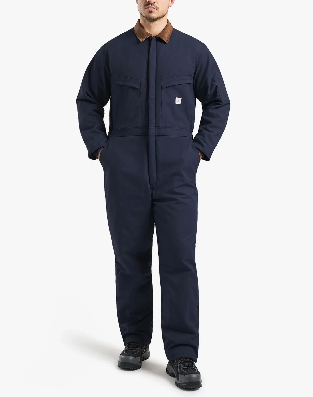 Navy Men's Insulated Fleece-Lined Work Coveralls Forge Pro $89.99