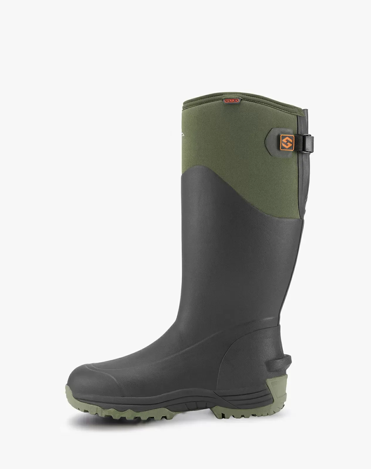 HISEA Men's Ankle Rain Boots – Waterproof Insulated Non-Slip Snow Farm Mud Work Boots With Memory Foam