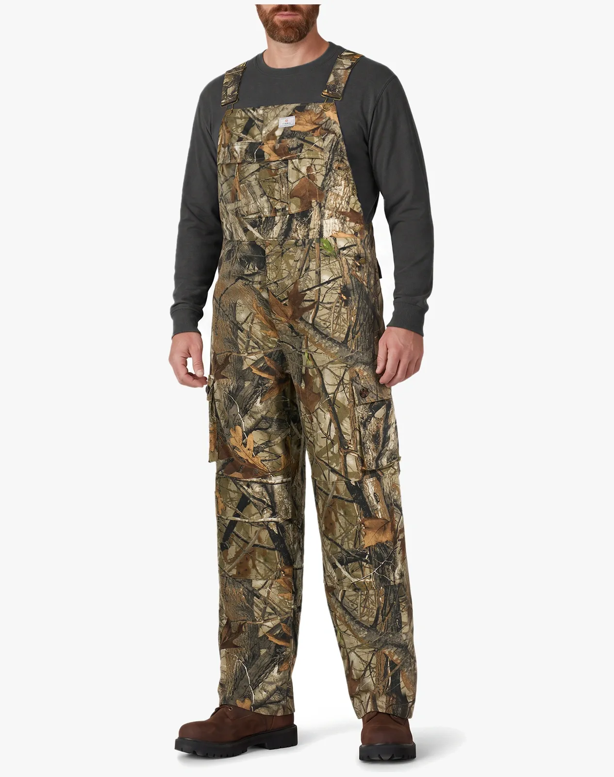 Camouflage Men's Regular Fit Flexible Water-Resistant Hunting Bib Overalls for GZ76MCP image 1