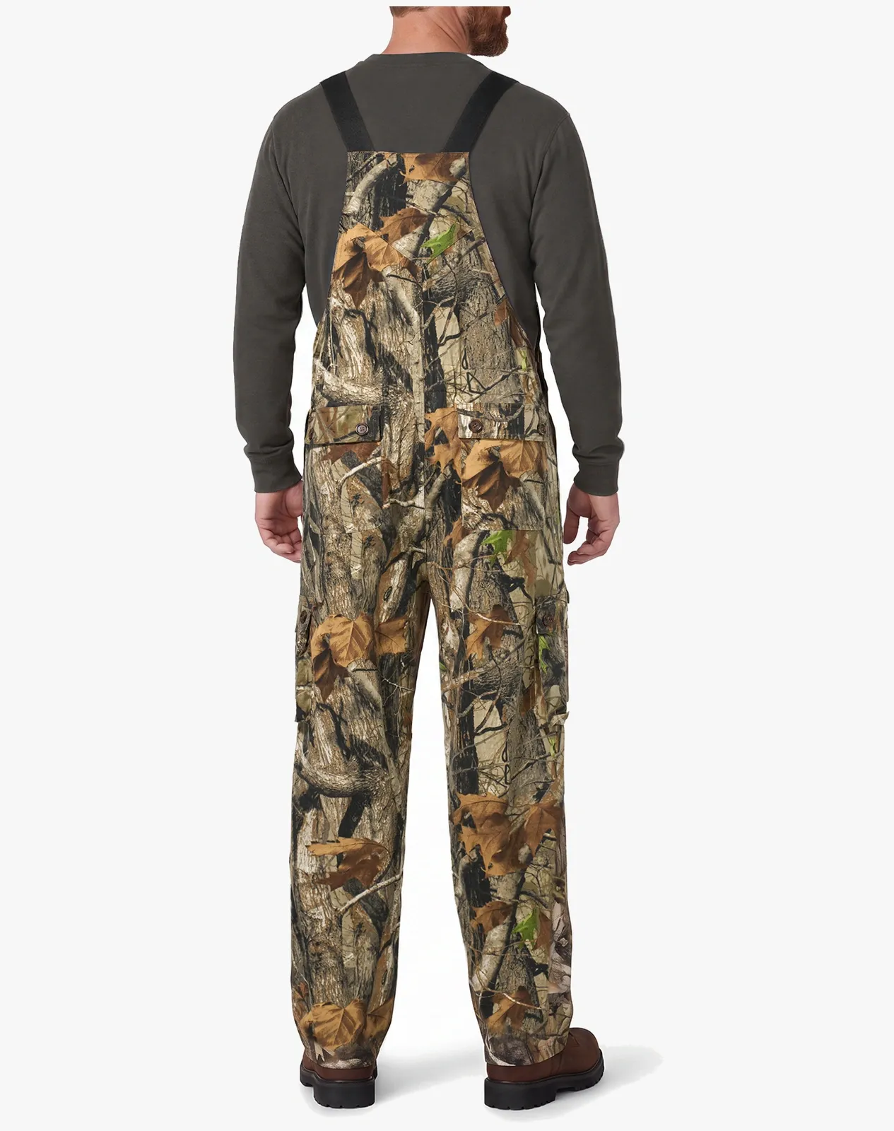 Camouflage Men's Regular Fit Flexible Water-Resistant Hunting Bib Overalls for GZ76MCP image 2
