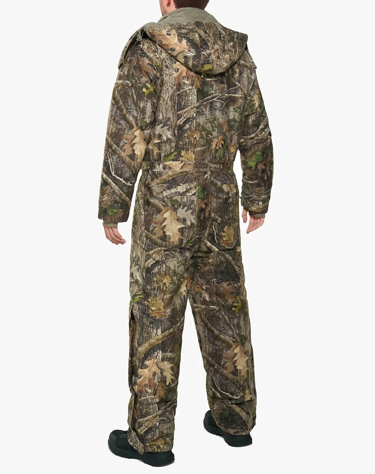 Men's Waterproof Camo Hunting Coveralls with Detachable Hood for GZ71MCP image 2