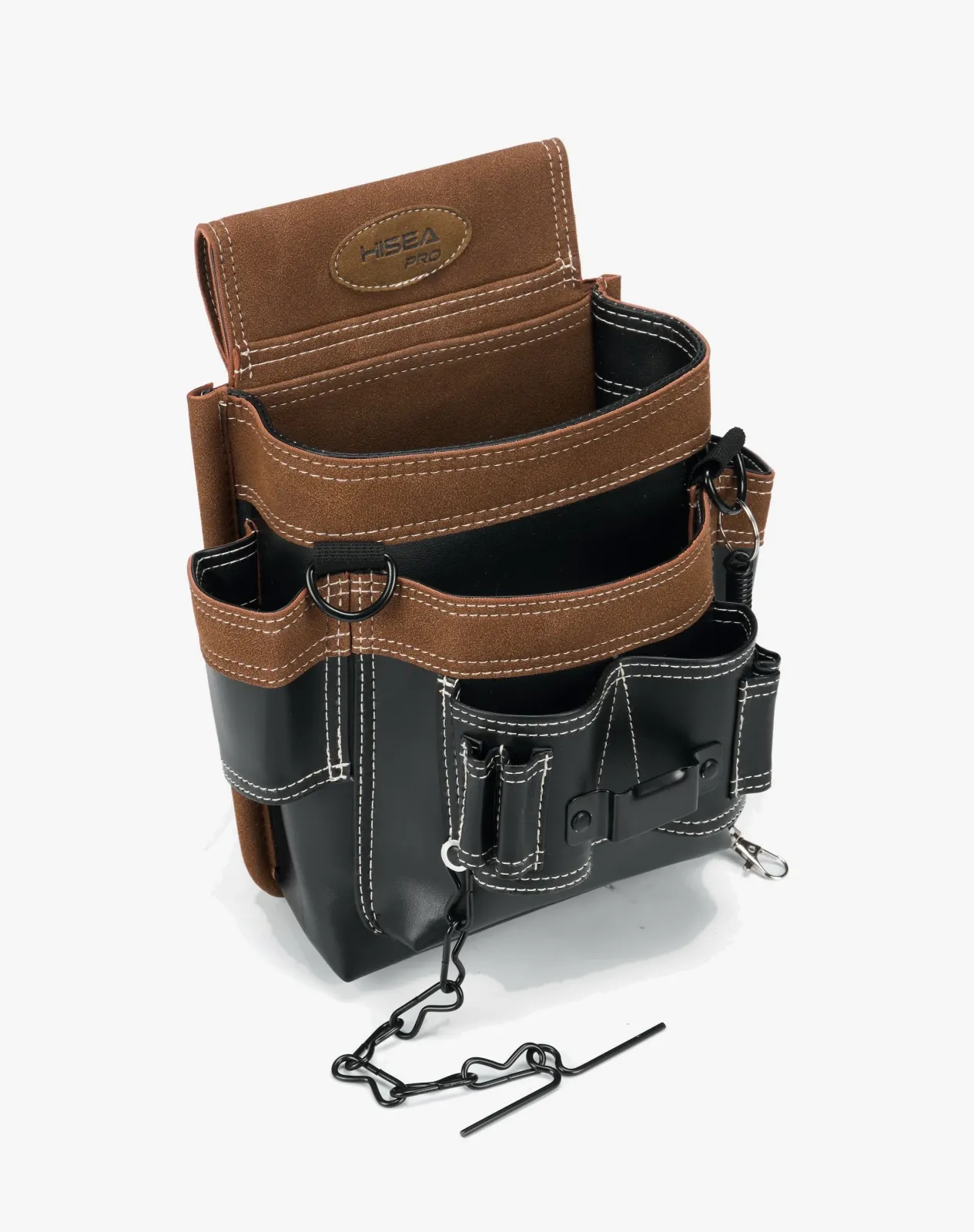 8-Pocket Leather Electrician Tool Pouch for GJB20CP image 2