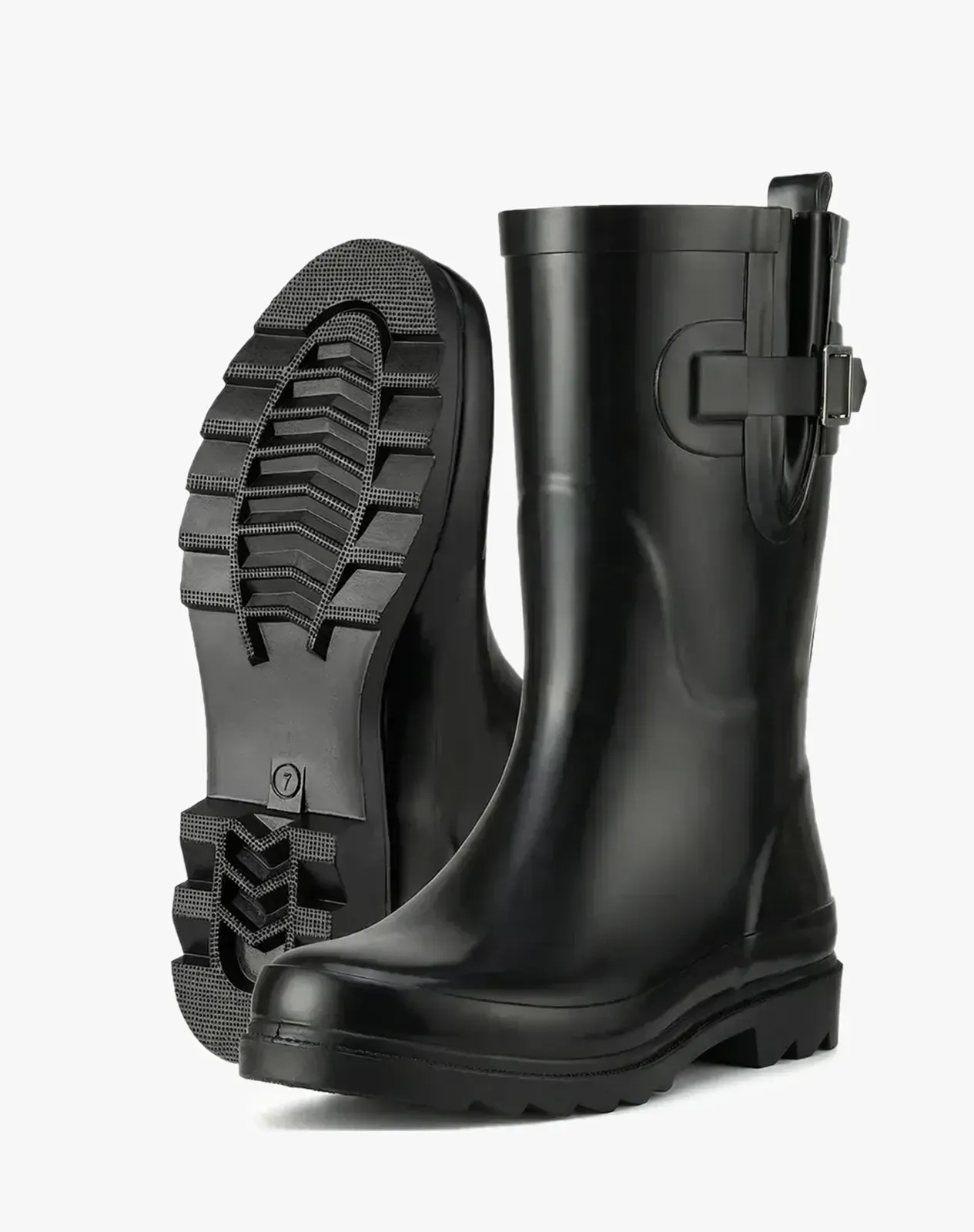 Women's Adjustable Buckle Rain Boots for XSX84WCP image 4
