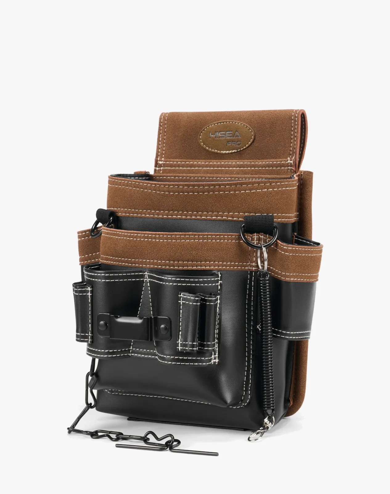 8-Pocket Leather Electrician Tool Pouch for GJB20CP image 5
