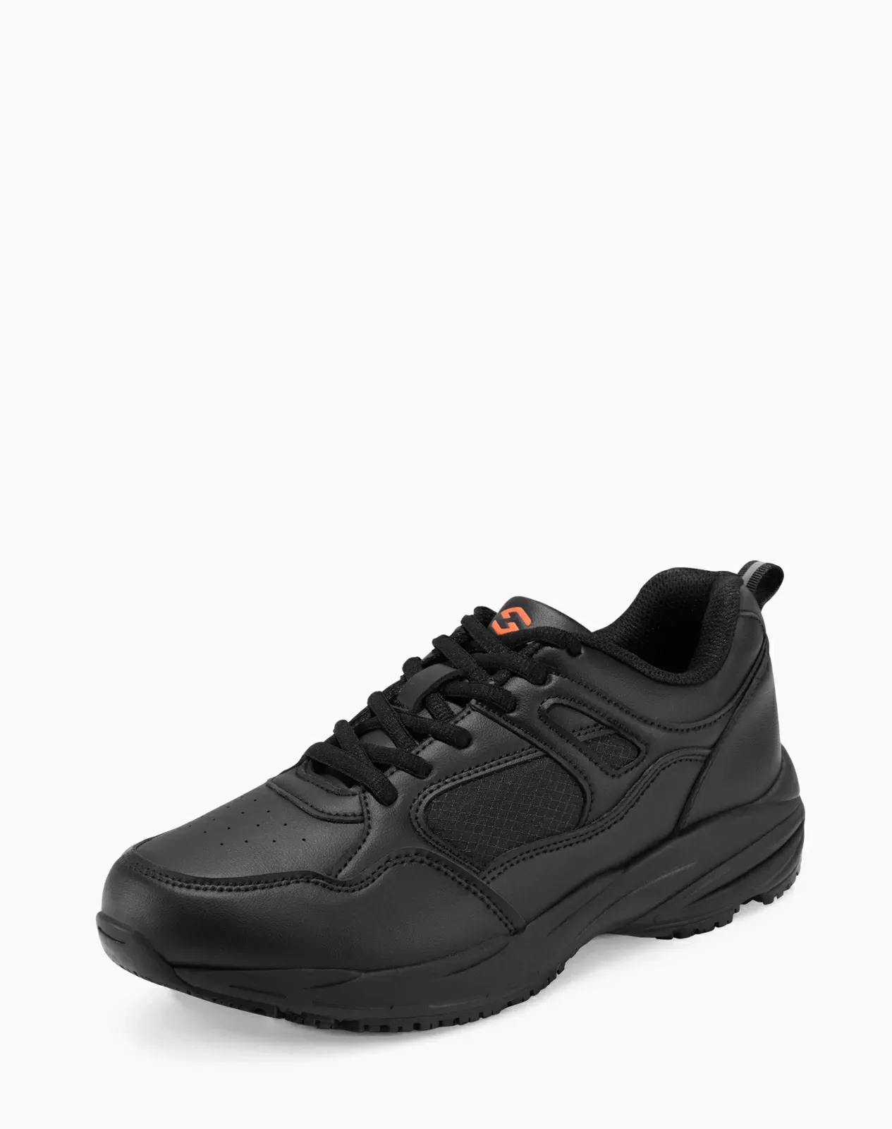 HISEA Men\'s 8 1/2W Resistant Chef Work Shoes Black Slip On Non Slip Food Service HISEA Men main image 4