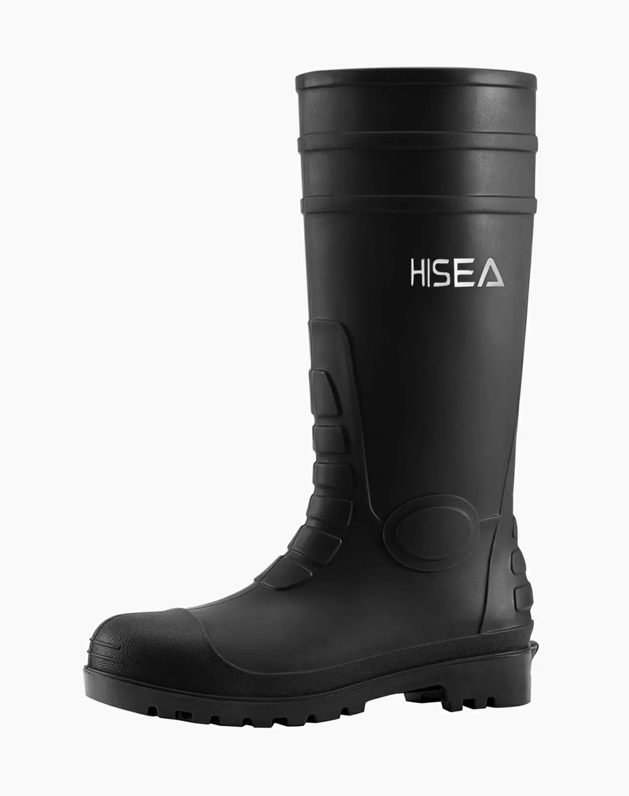 Black Men's Steel Toe Work Boots for AQX12ACP image 1