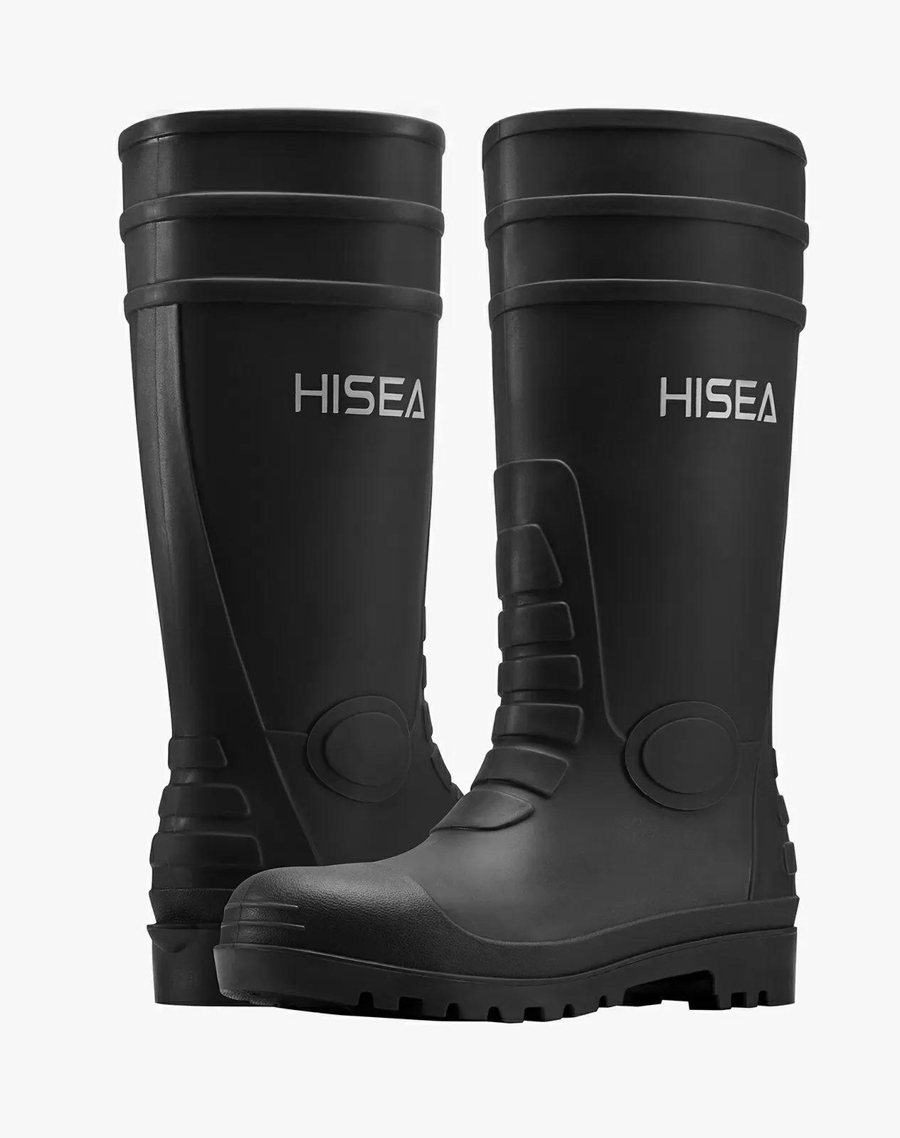 Black Men's Steel Toe Work Boots for AQX12ACP image 4