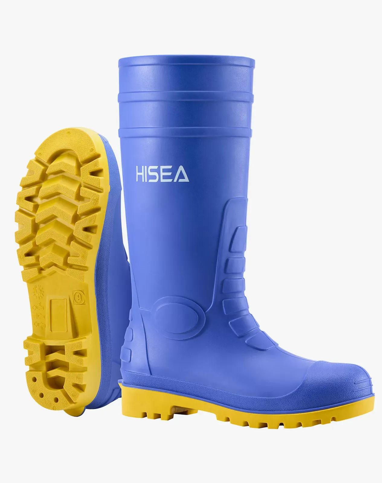 Blue Men's Steel Toe Work Boots for AQX12ACP image 3