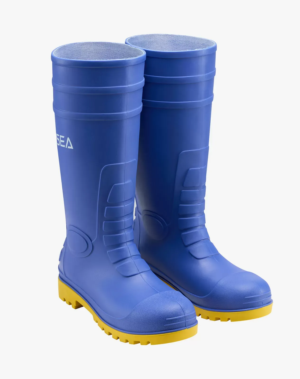 Blue Men's Steel Toe Work Boots for AQX12ACP image 5