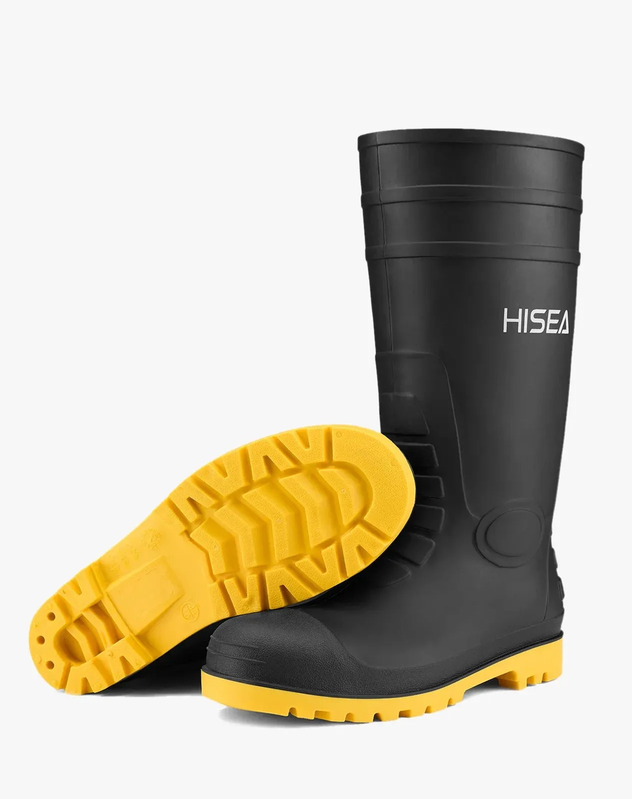 Black 1 Men's Steel Toe Work Boots for AQX12ACP image 5