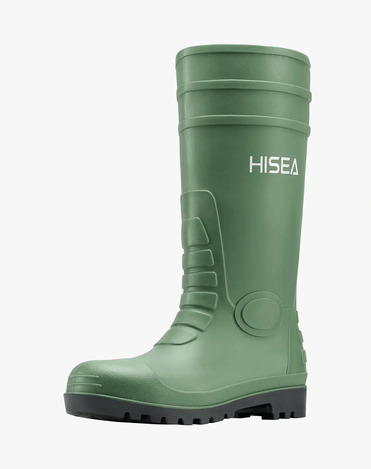 Green Men's Steel Toe Work Boots for AQX12ACP image 2