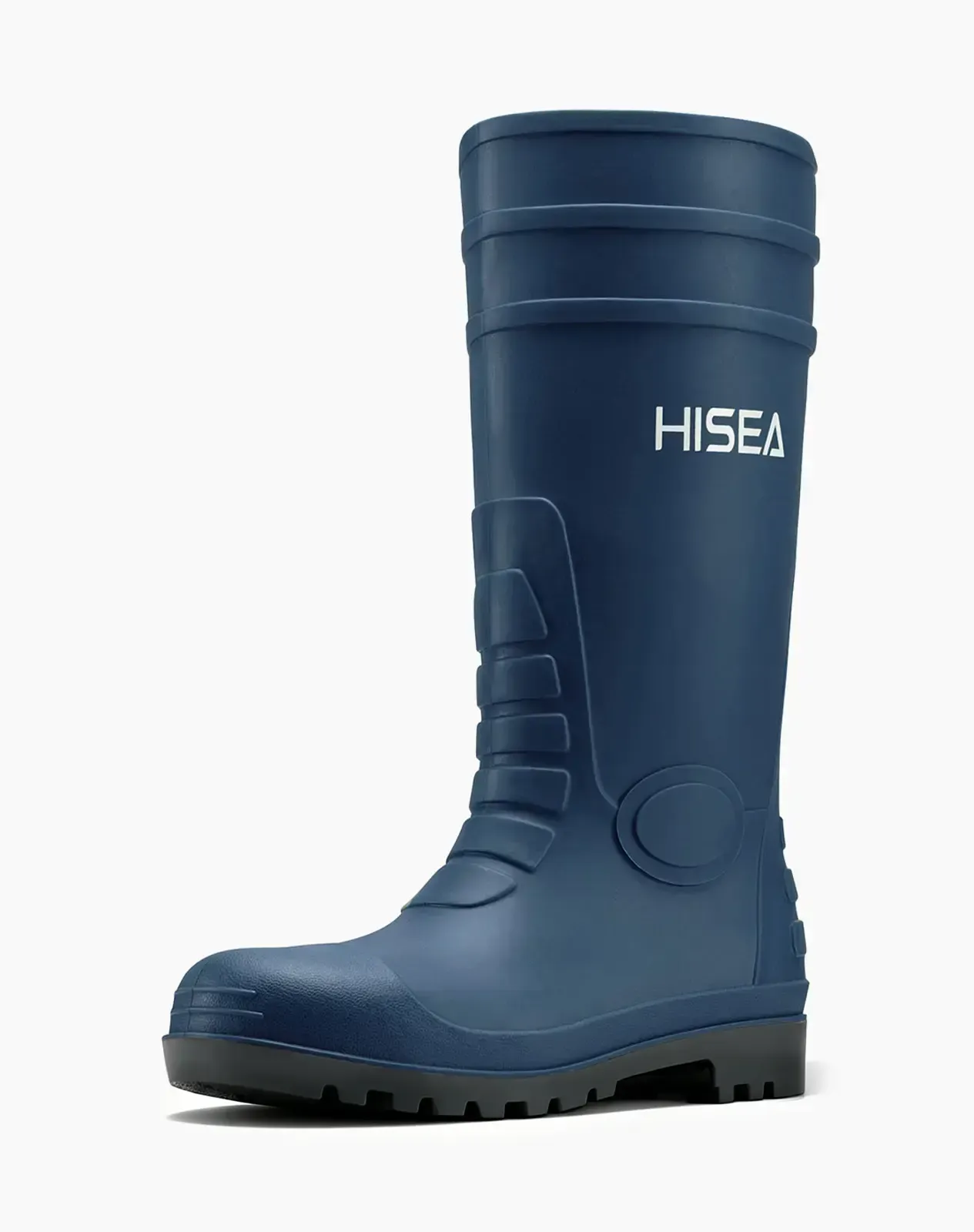 Navy Men's Steel Toe Work Boots for AQX12ACP image 2
