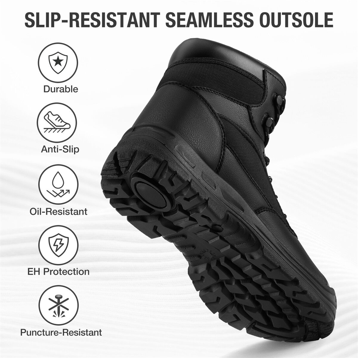 Men's Composite Toe Work Boots for AQX64ACP image 4