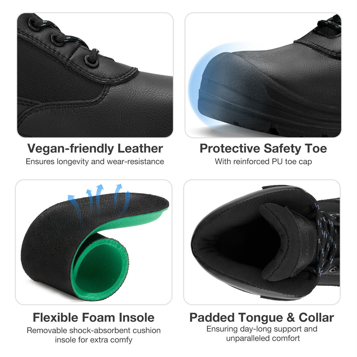 Men's Composite Toe Work Boots for AQX64ACP image 6