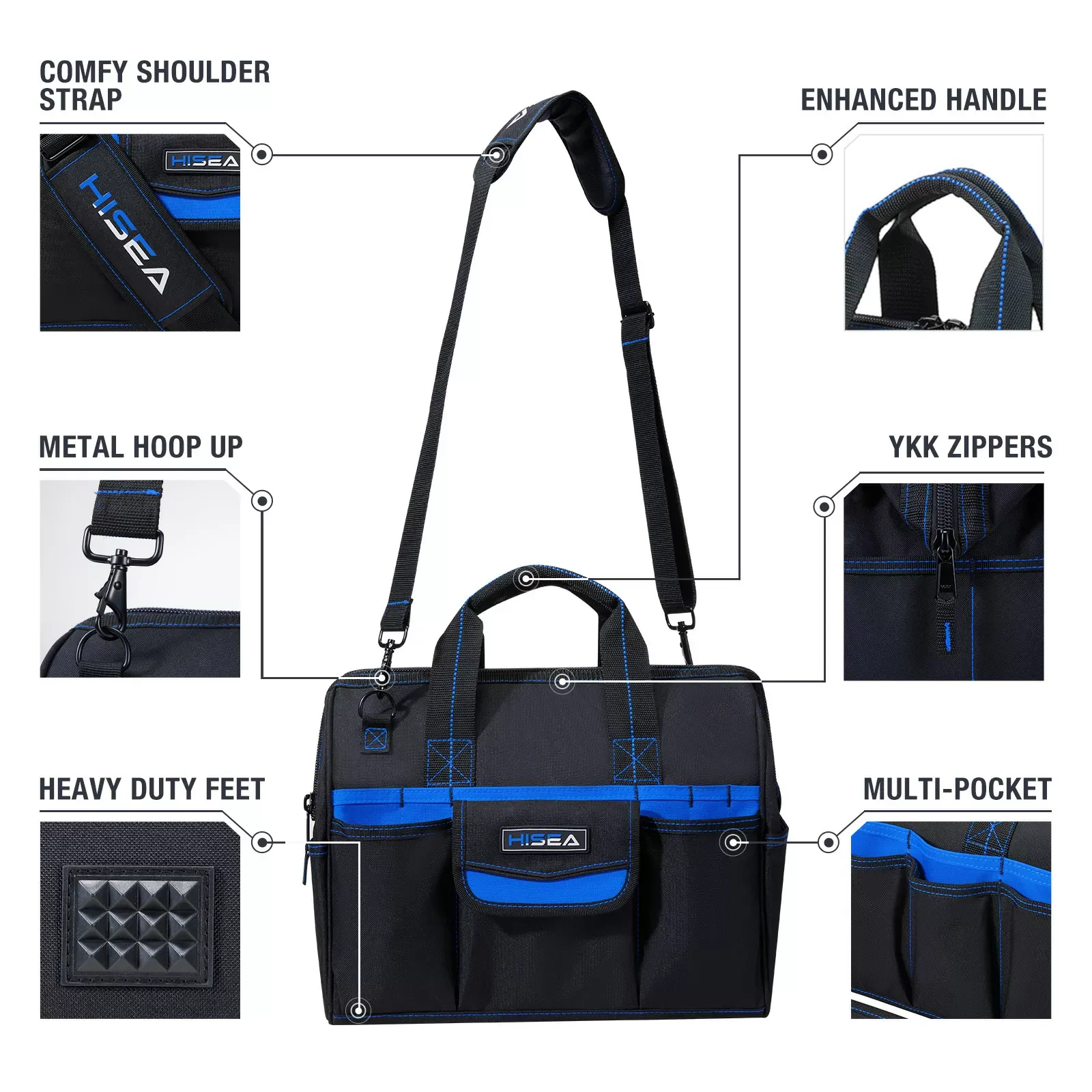 Blue Wide Mouth Tool Bag for GJB01 image 3