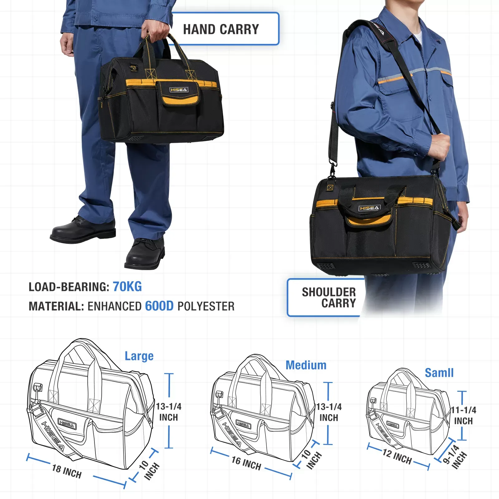 Blue Wide Mouth Tool Bag for GJB01 image 4