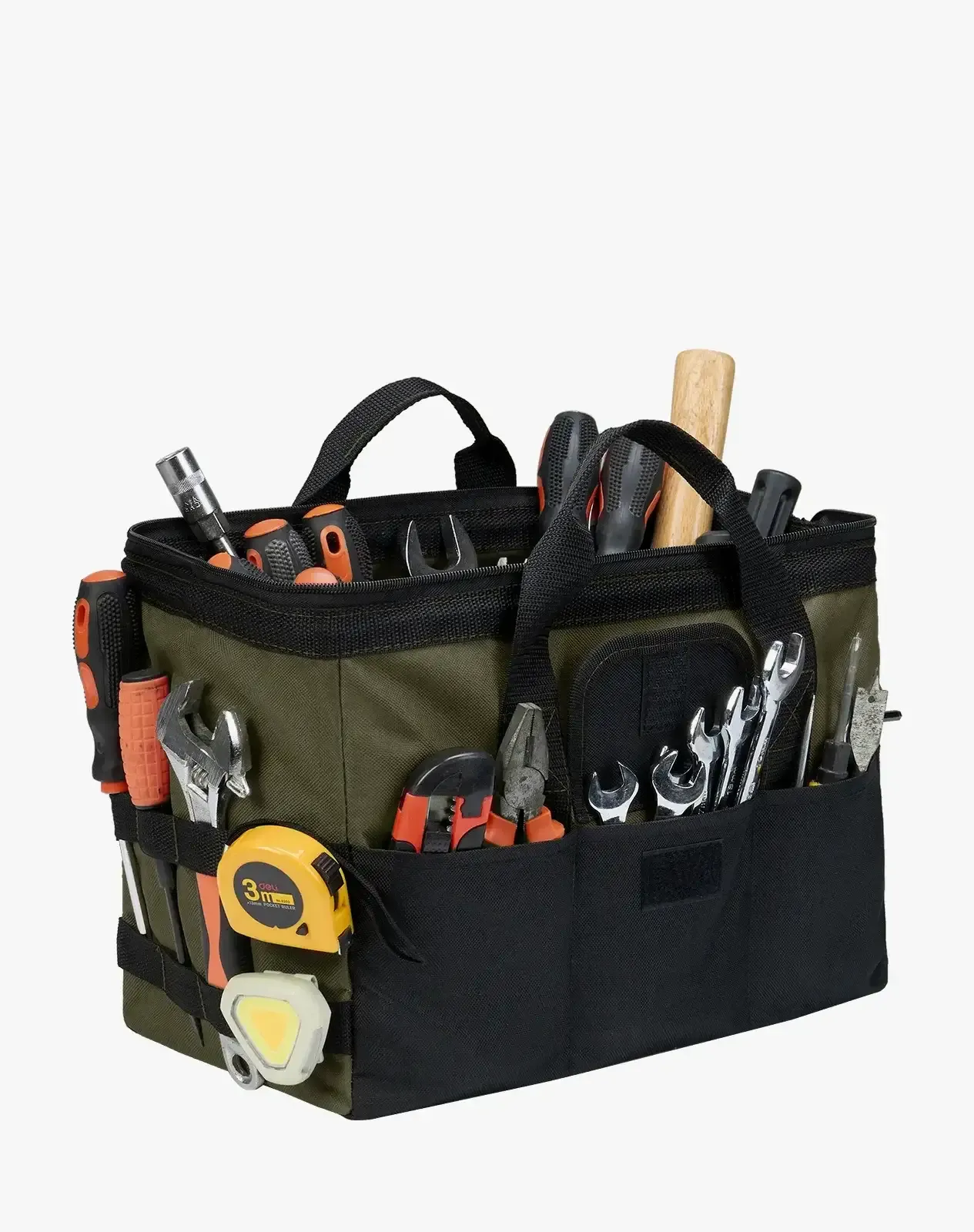 Green 600D Oxford Fabric 3PCS Set Tool Bag for GJB10CP image 2