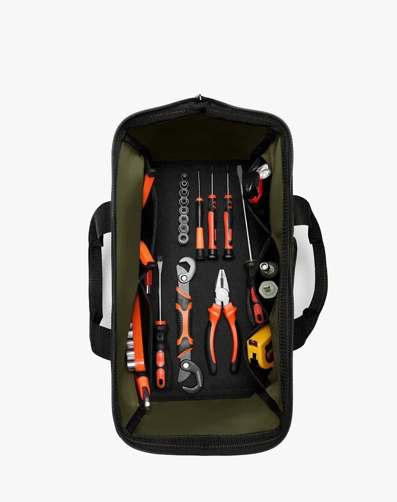 Green 600D Oxford Fabric 3PCS Set Tool Bag for GJB10CP image 3