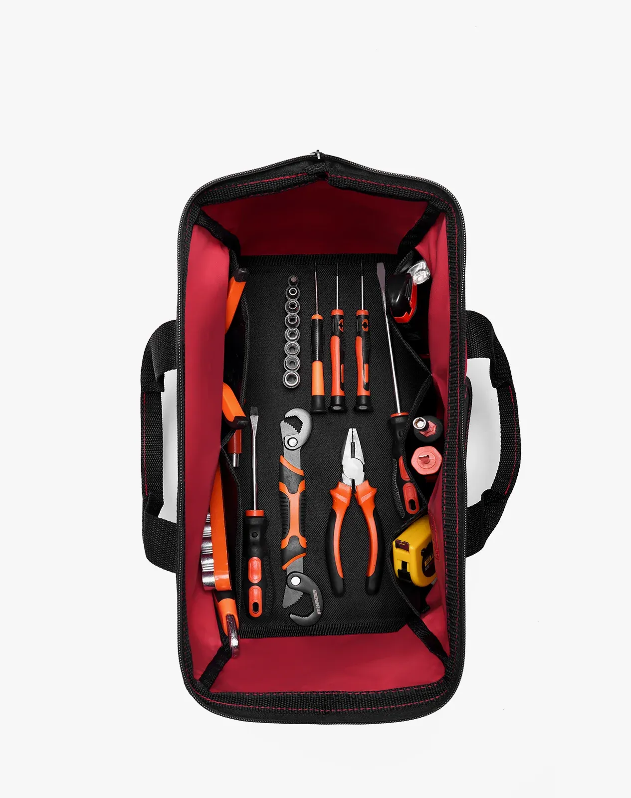 Red 600D Oxford Fabric 3PCS Set Tool Bag for GJB10CP image 3