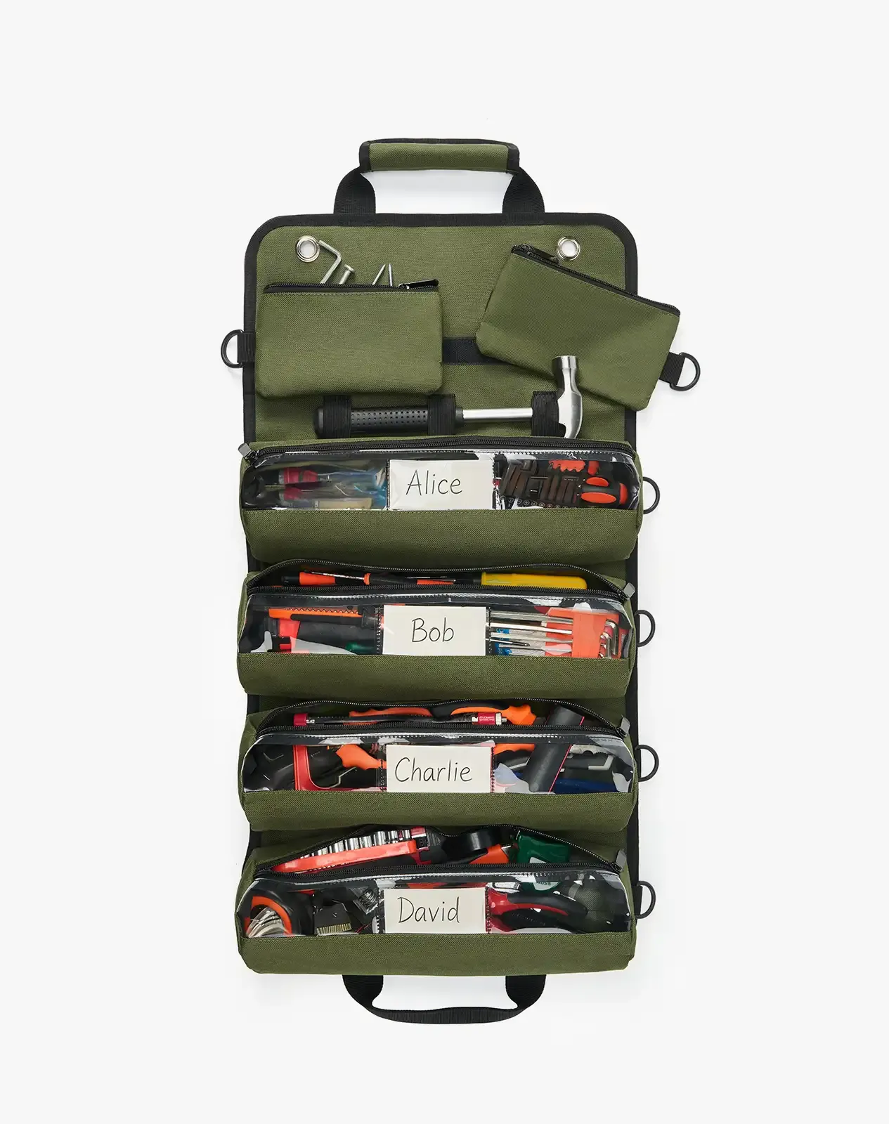 Green Roll-Up Tool Bag Organizer for GJB15CP image 5