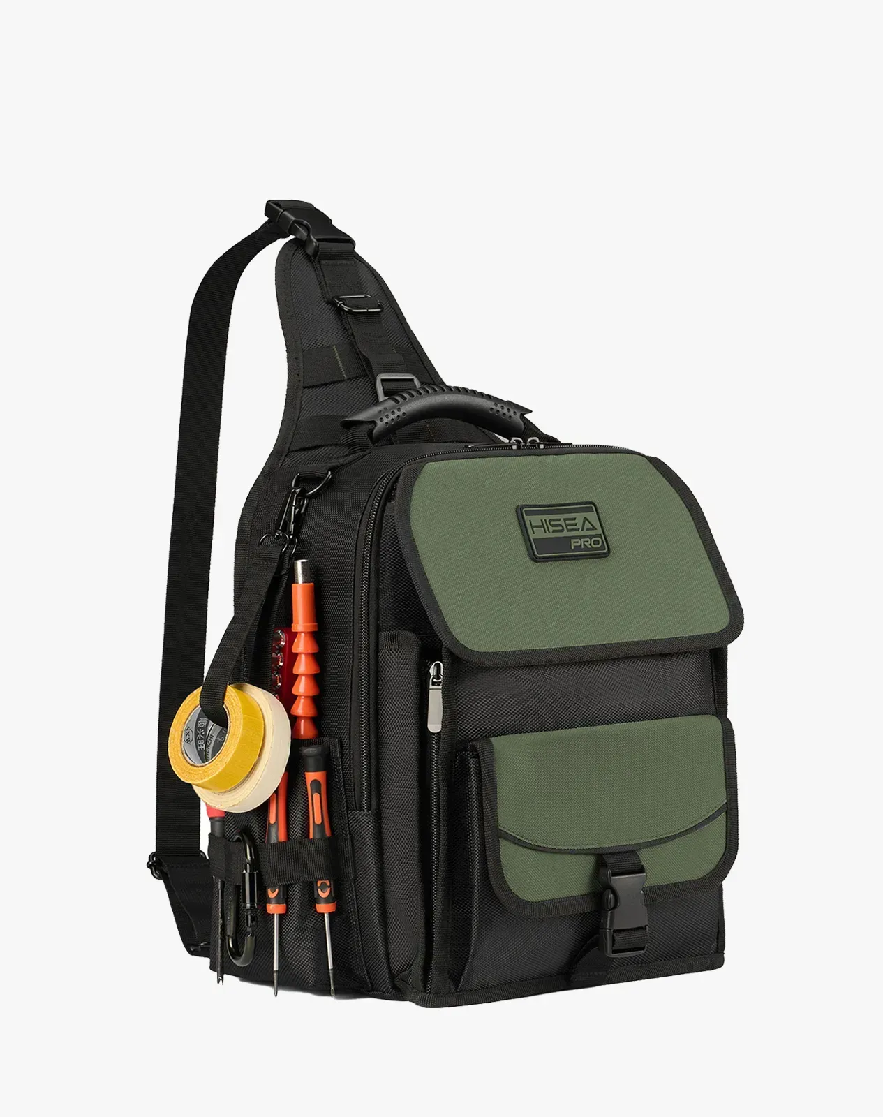 Green Tactical Sling Tool Bag with MOLLE Webbing for GJB18CP image 1