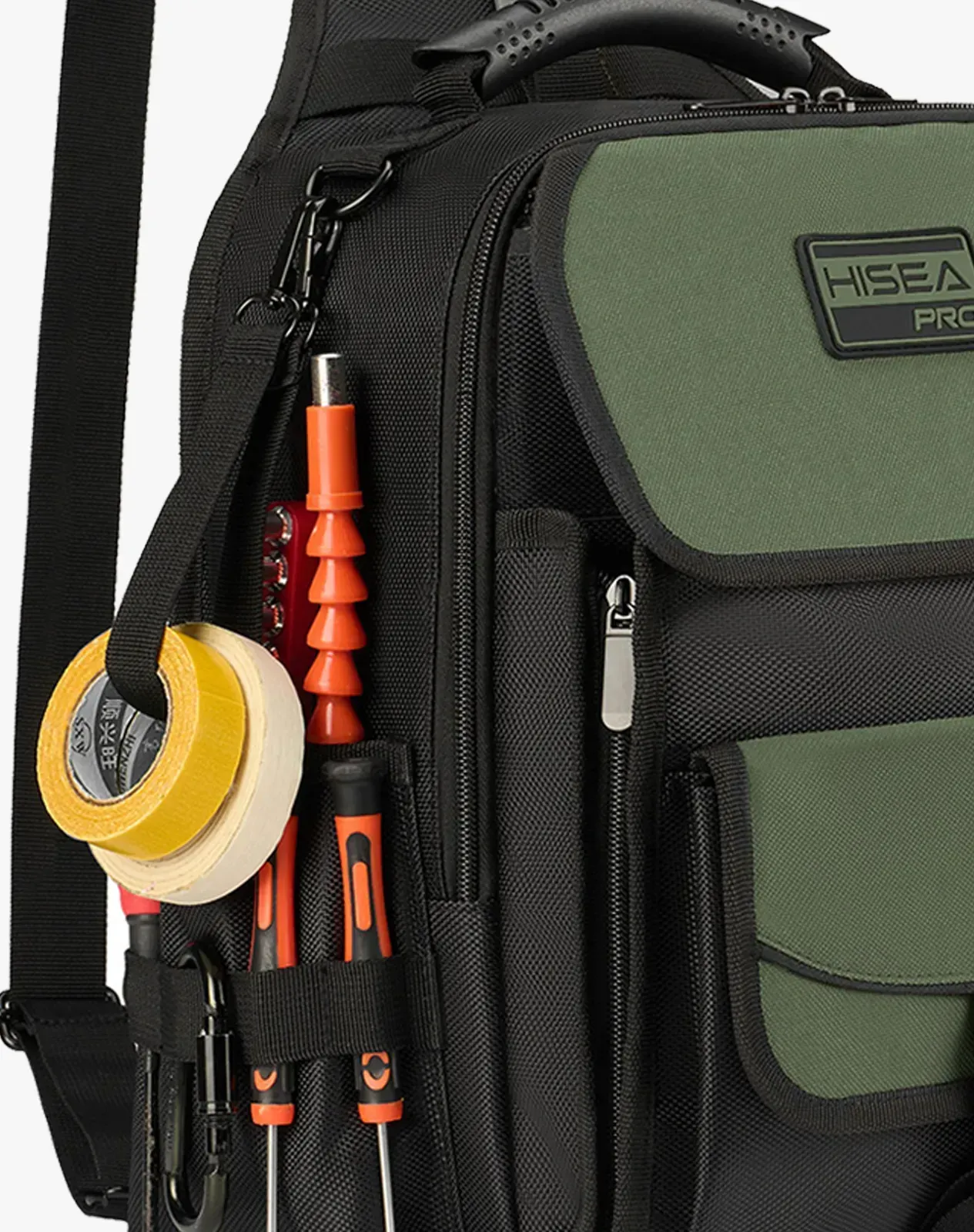 Green Tactical Sling Tool Bag with MOLLE Webbing for GJB18CP image 5