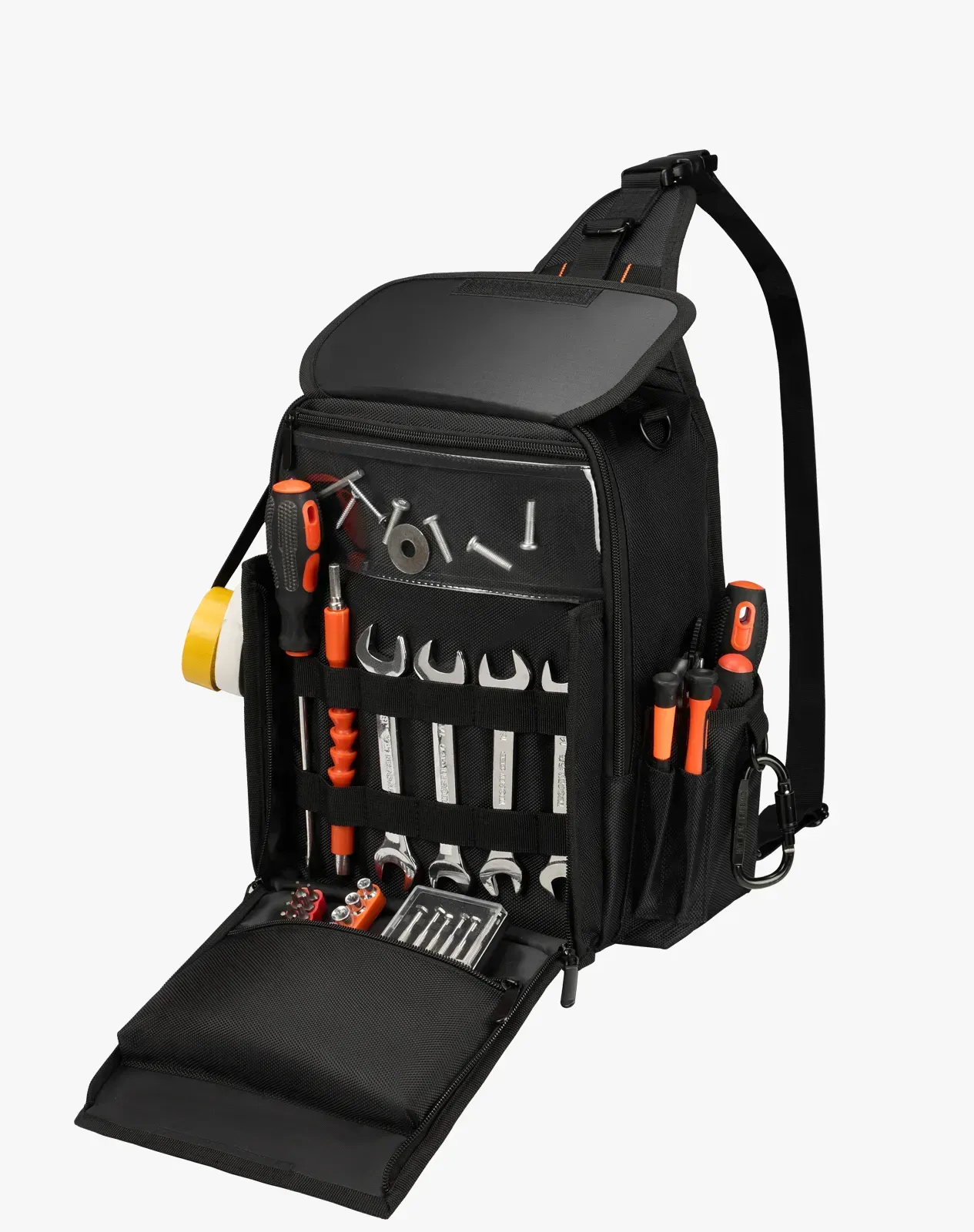 Orange Tactical Sling Tool Bag with MOLLE Webbing for GJB18CP image 4