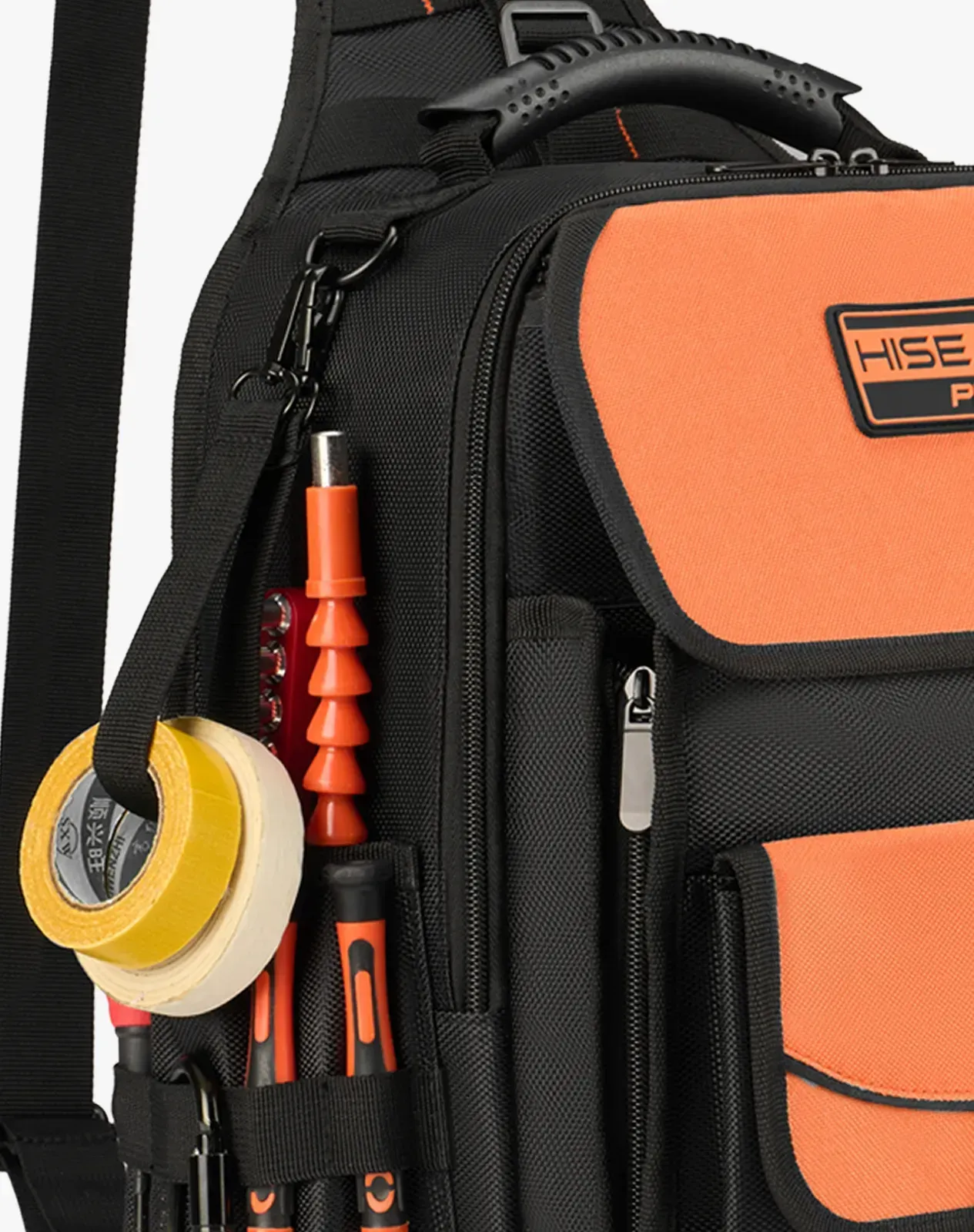 Orange Tactical Sling Tool Bag with MOLLE Webbing for GJB18CP image 5