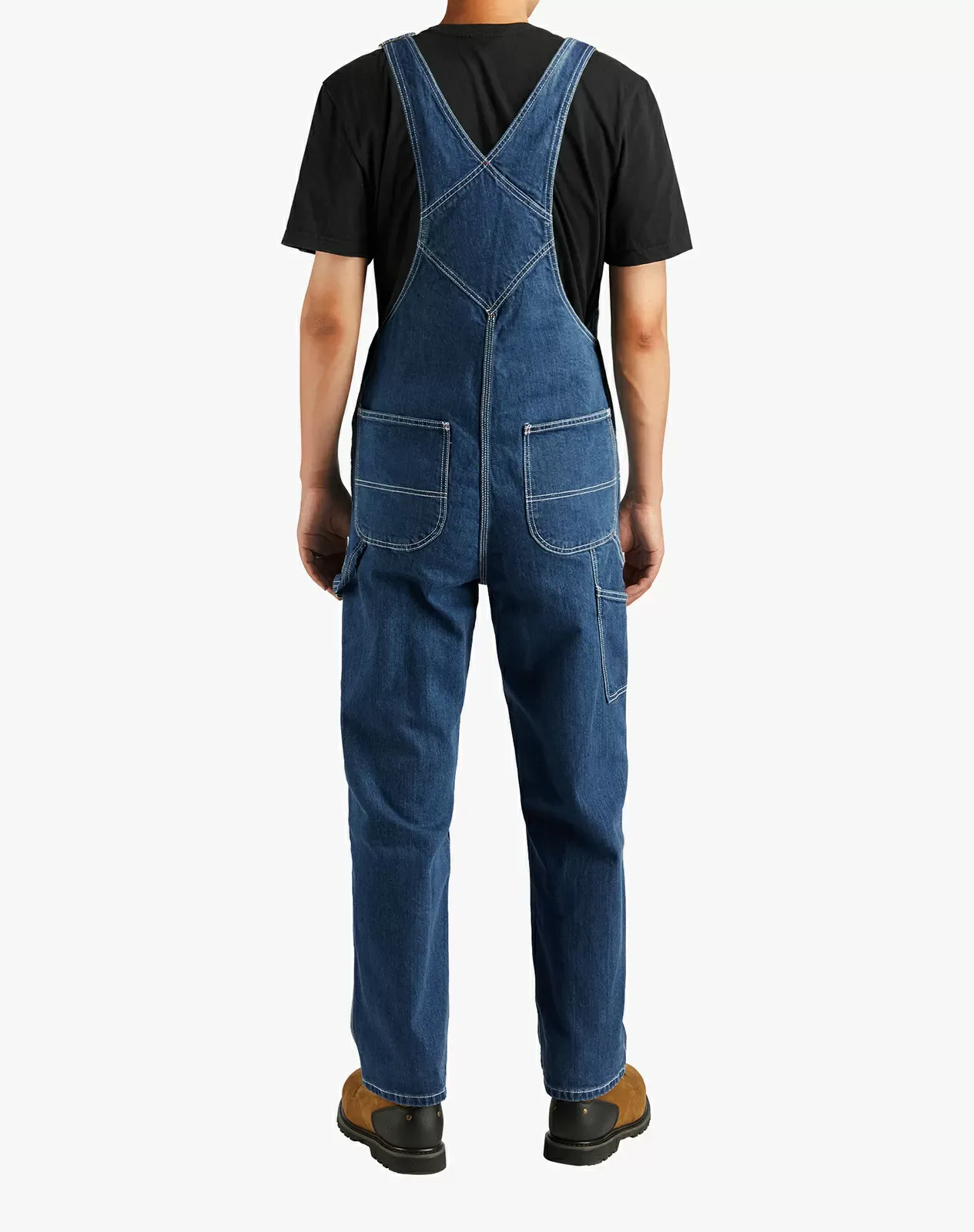 Blue Men's Denim Bib Overalls | HISEA