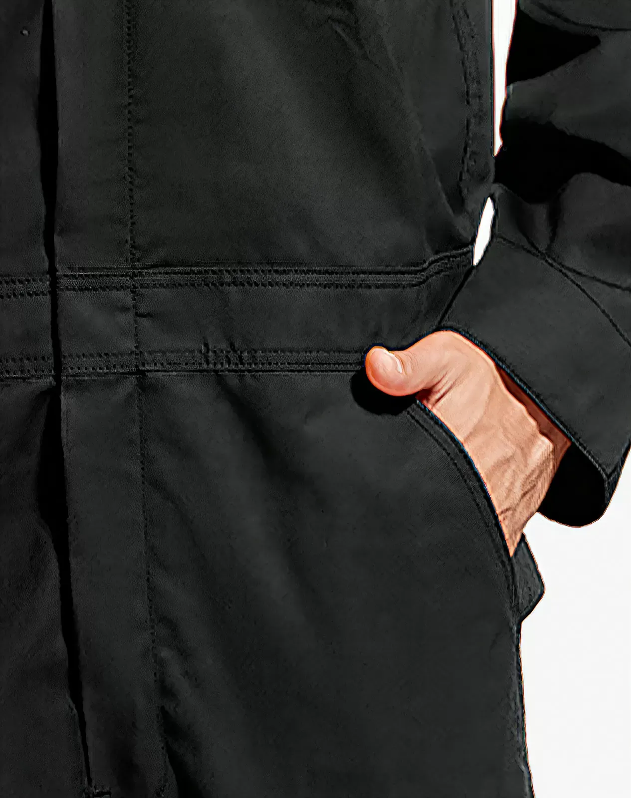 Black Men's Long Sleeve Coverall for GZ05M image 4