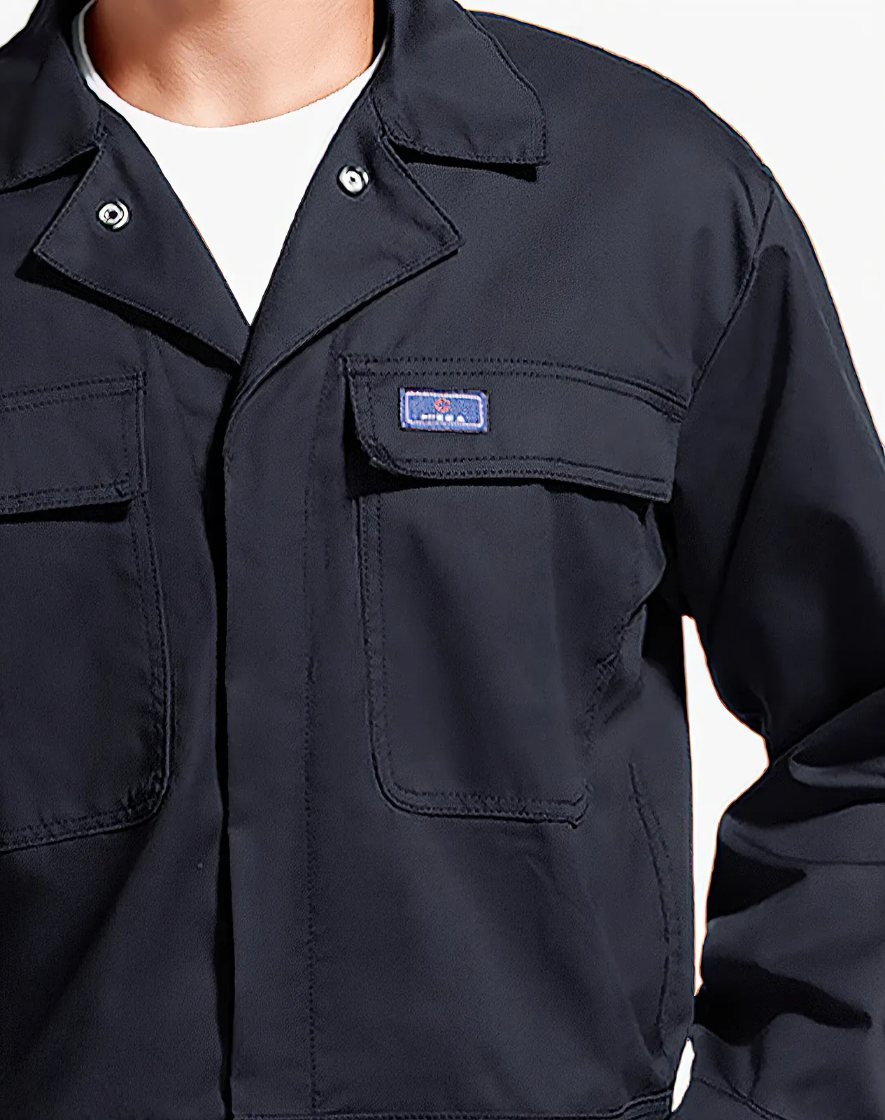Navy Men's Long Sleeve Coveralls for GZ05MCP image 3