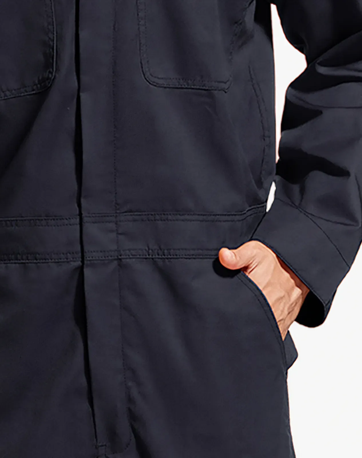 Navy Men's Long Sleeve Coveralls for GZ05MCP image 4