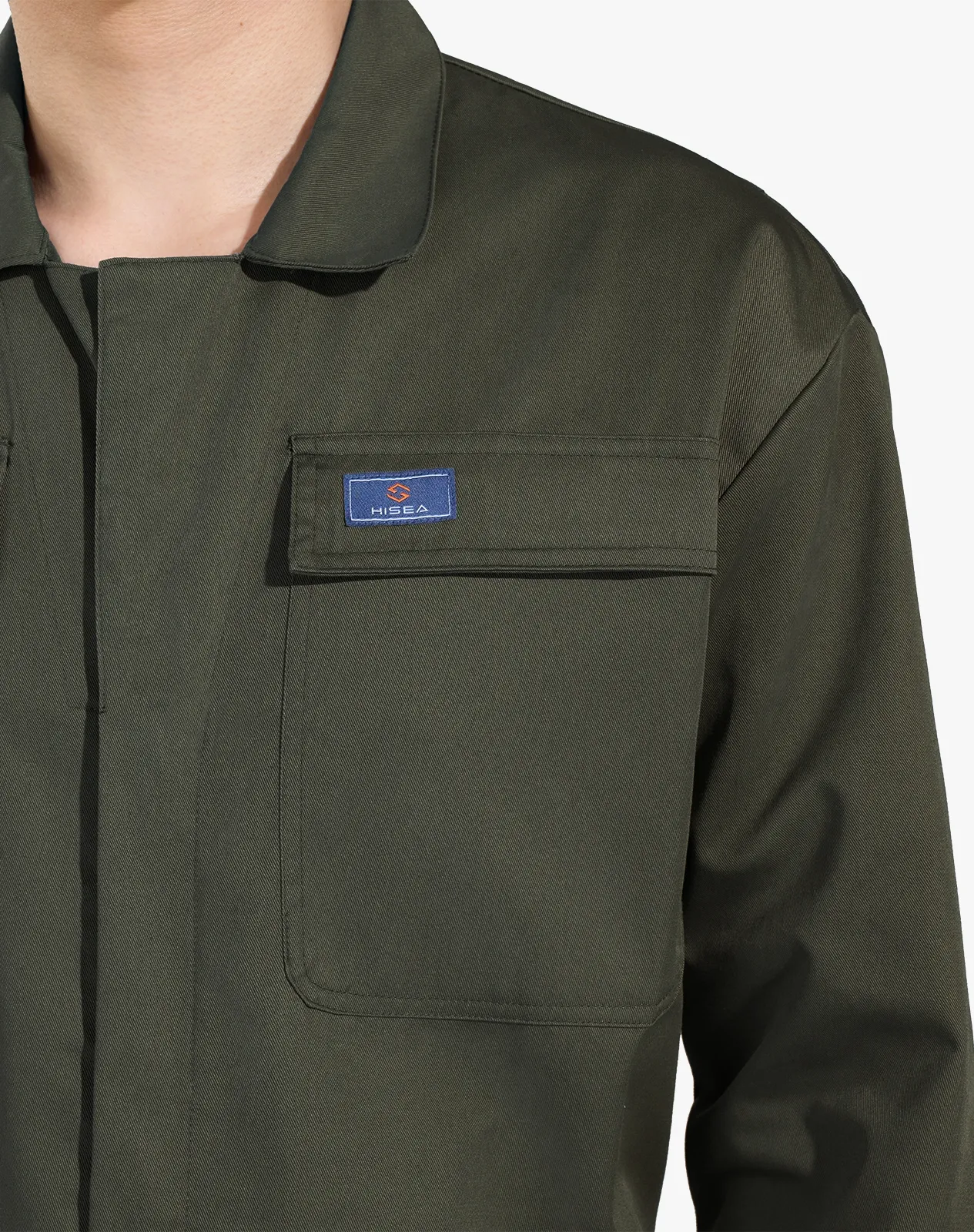 Green Men's Long Sleeve Coveralls for GZ05MCP image 3