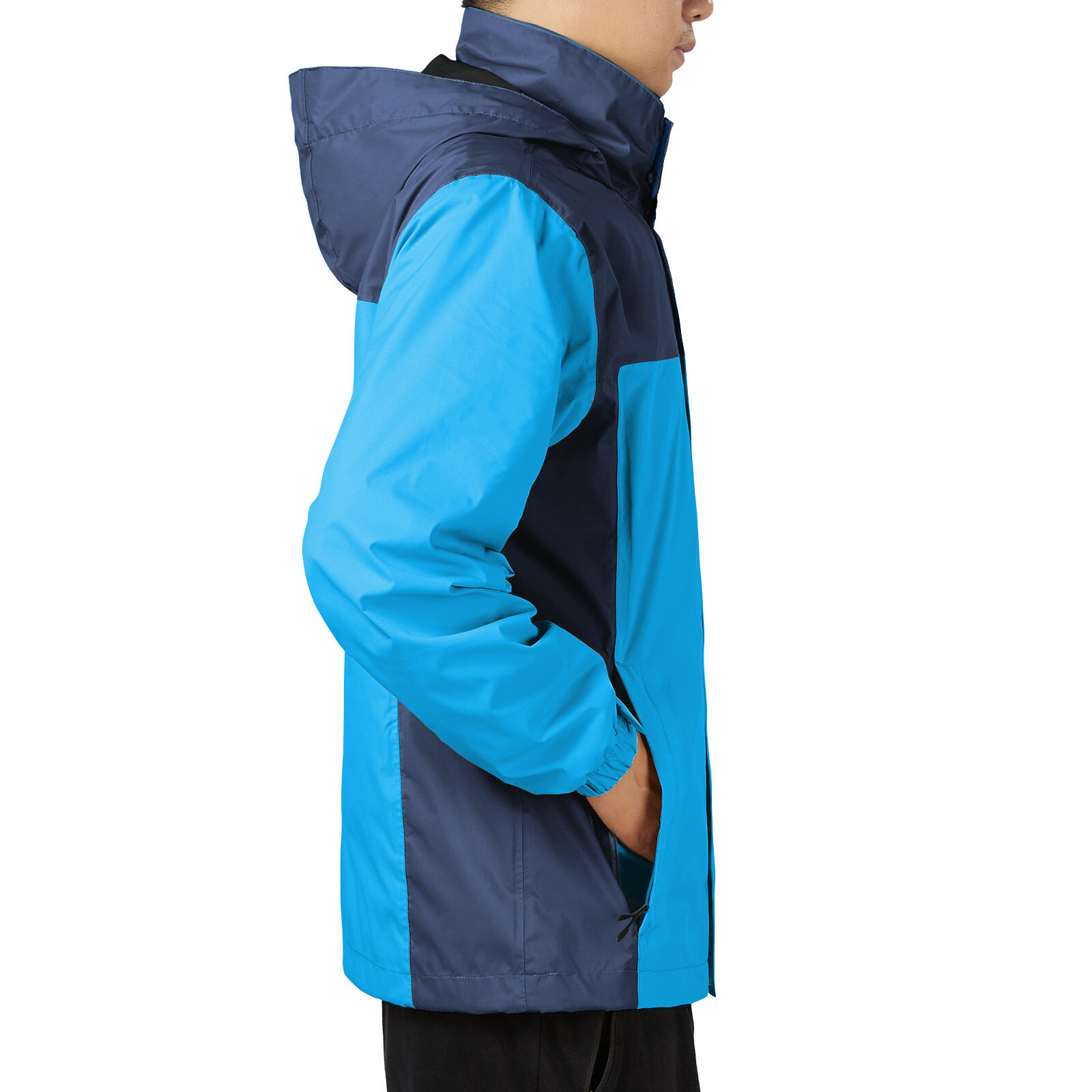 Blue HISEA Men’s Waterproof Rain Jacket for GZ14M image 3