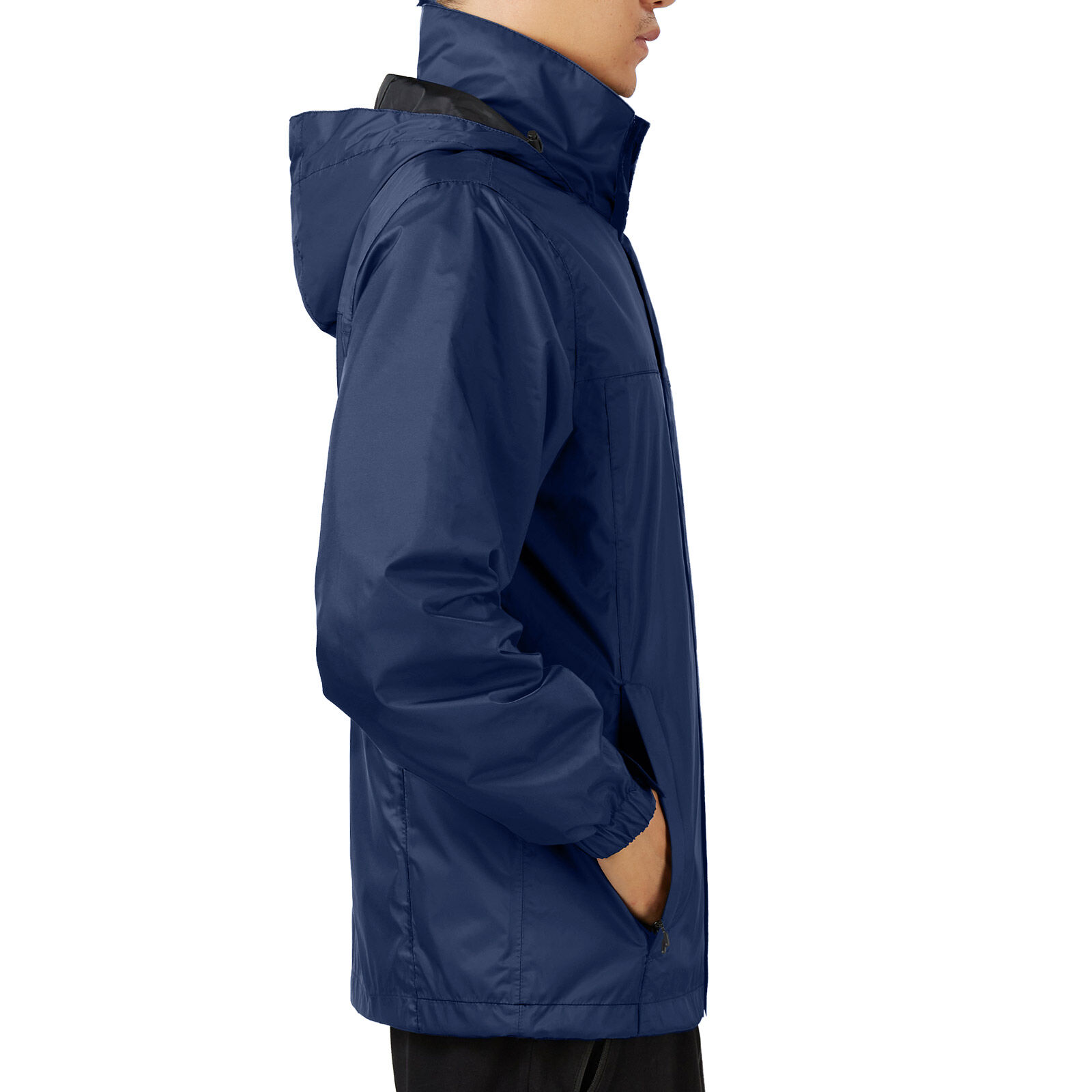 Navy HISEA Men’s Waterproof Rain Jacket for GZ14M image 3