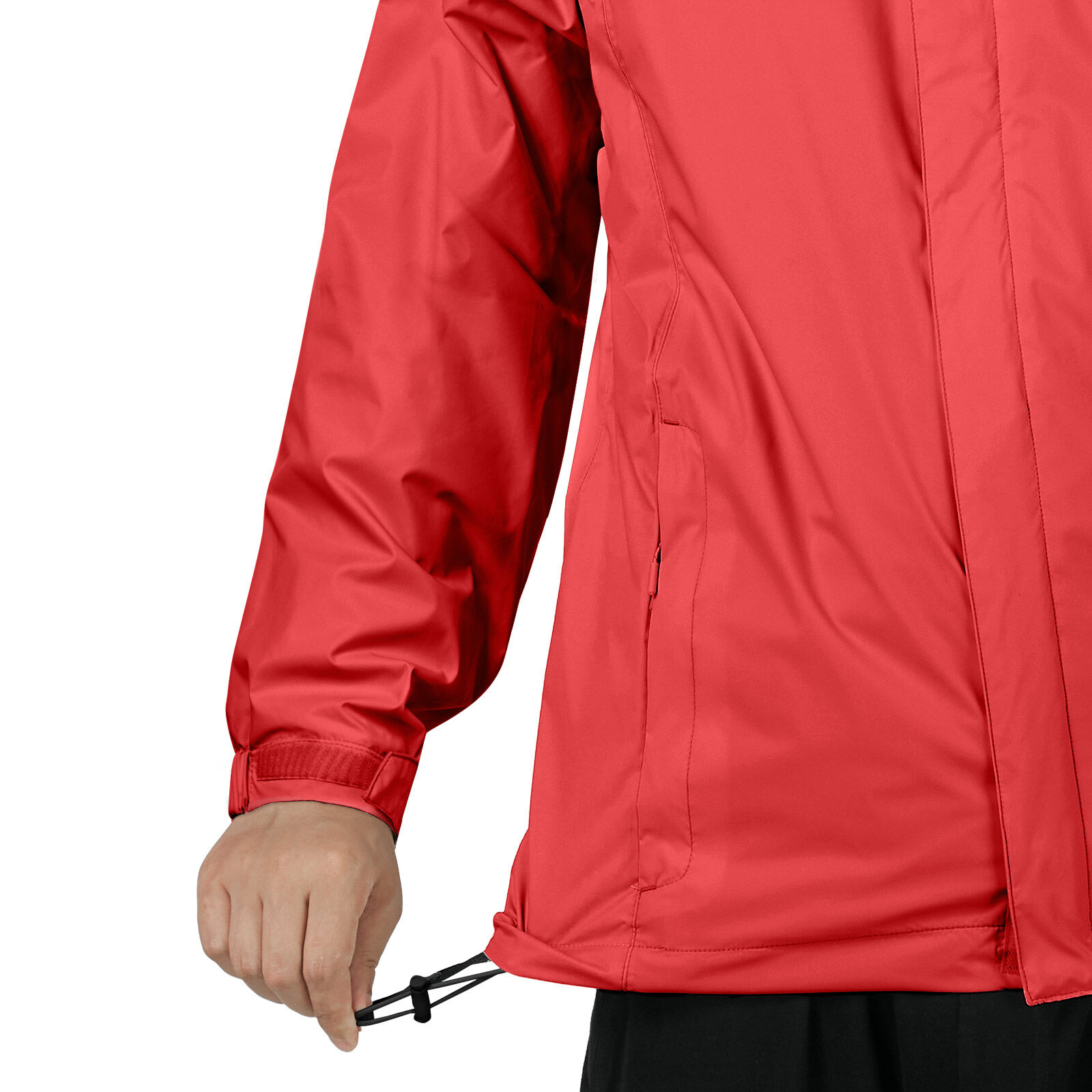 Red HISEA Men’s Waterproof Rain Jacket for GZ14M image 4