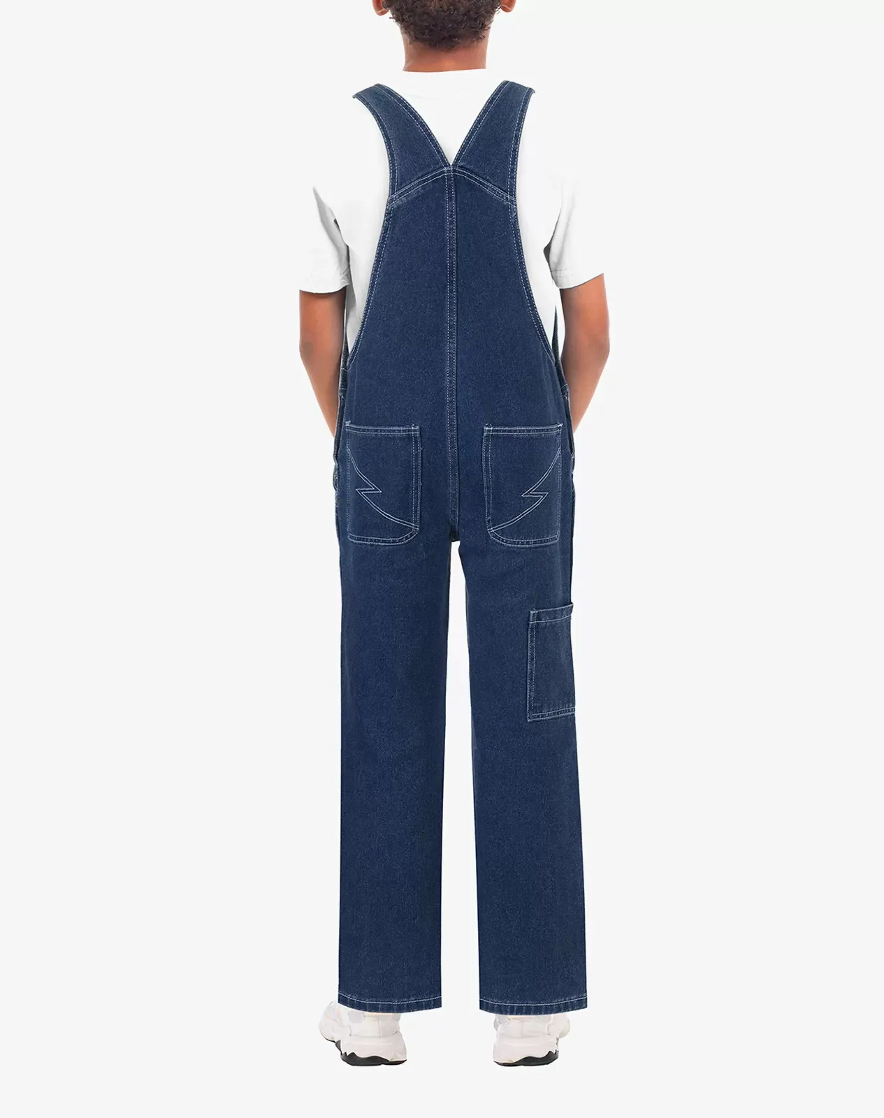 Navy Kids' Bib Denim Overall for GZ22KCP image 2