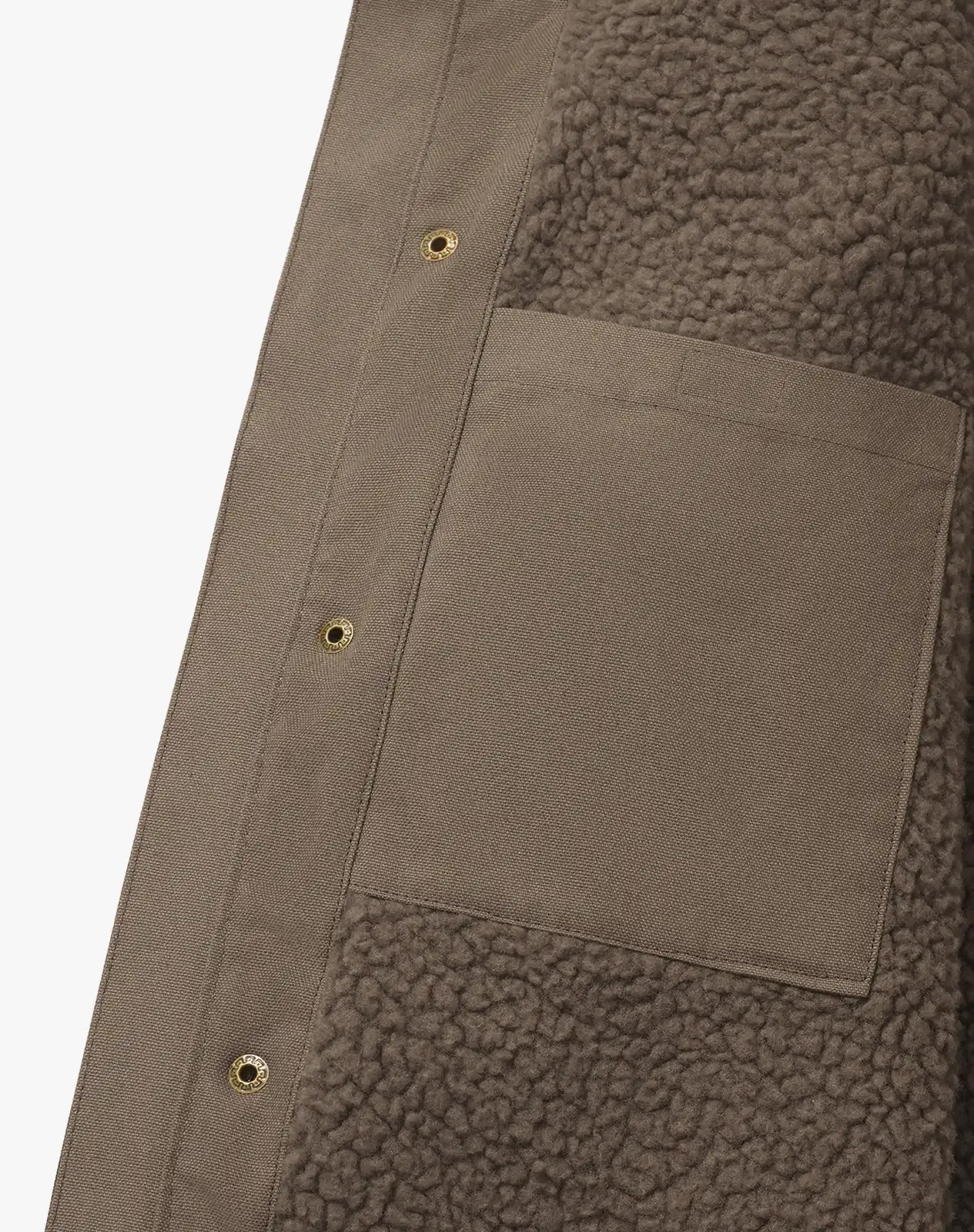 Khaki Men's Insulated Work Jacket with Multiple Pockets for GZ24MCP image 4