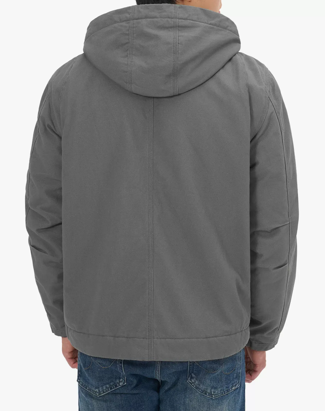 Grey Men's Insulated Work Jacket with Multiple Pockets | HISEA