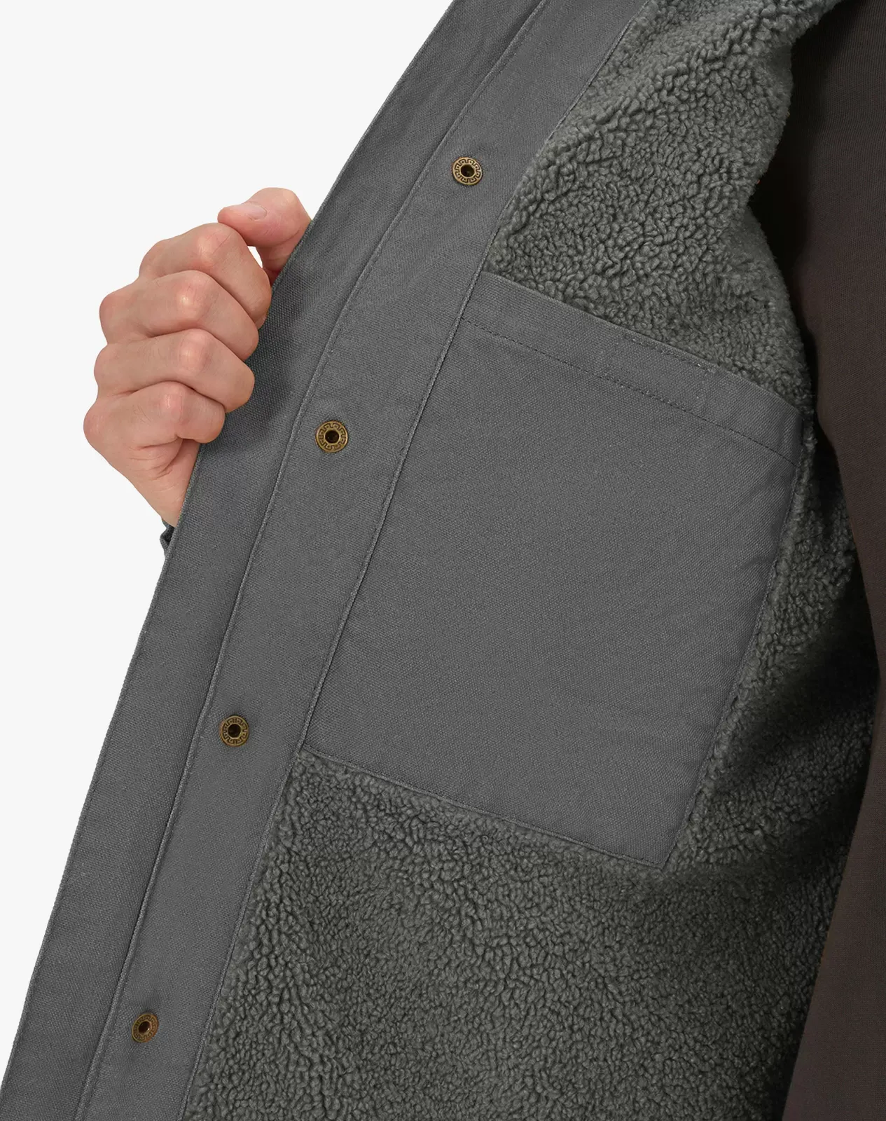 Grey Men's Insulated Work Jacket with Multiple Pockets | HISEA